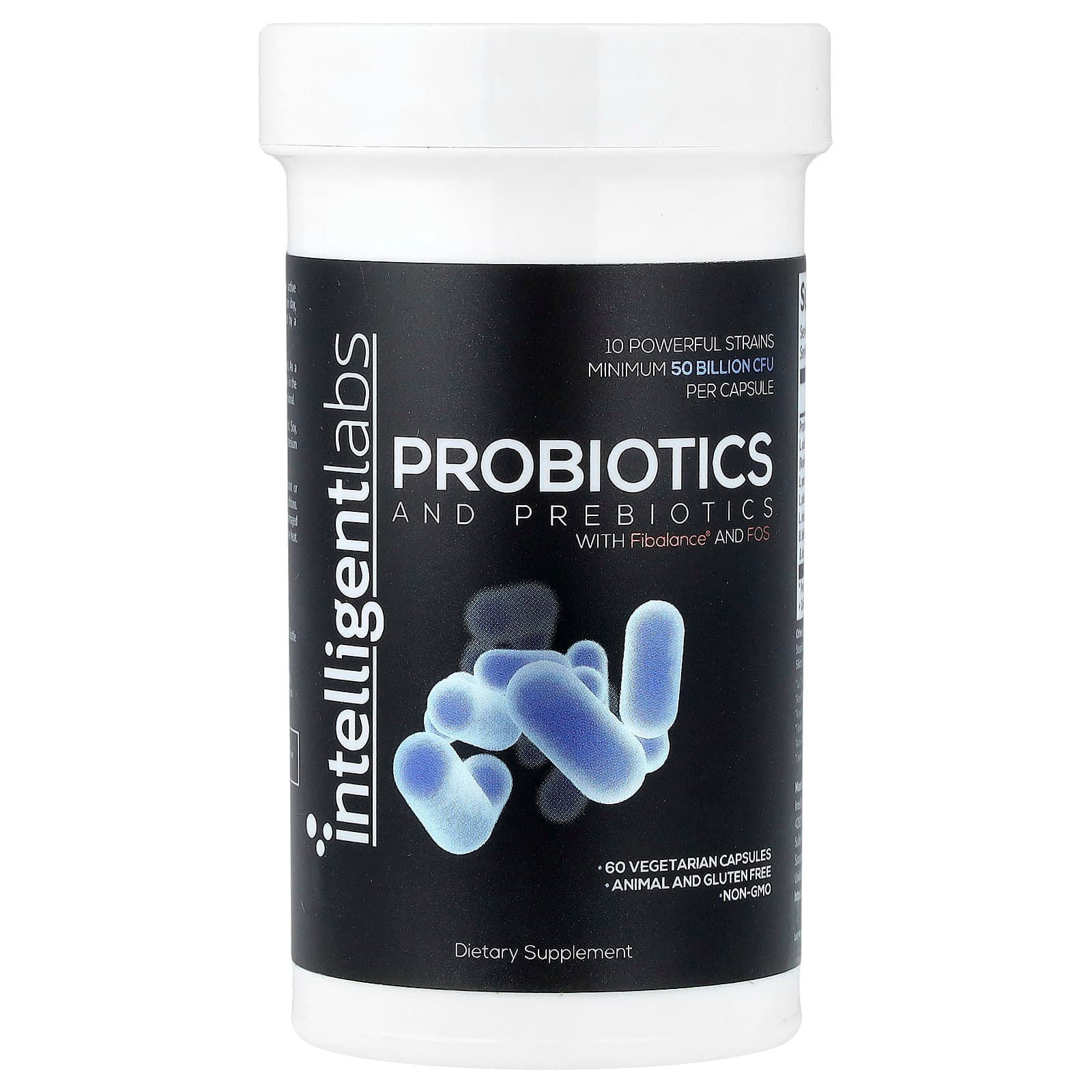 Intelligent Labs Probiotics and Prebiotics – 60 gélules végétales de Intelligent Labs