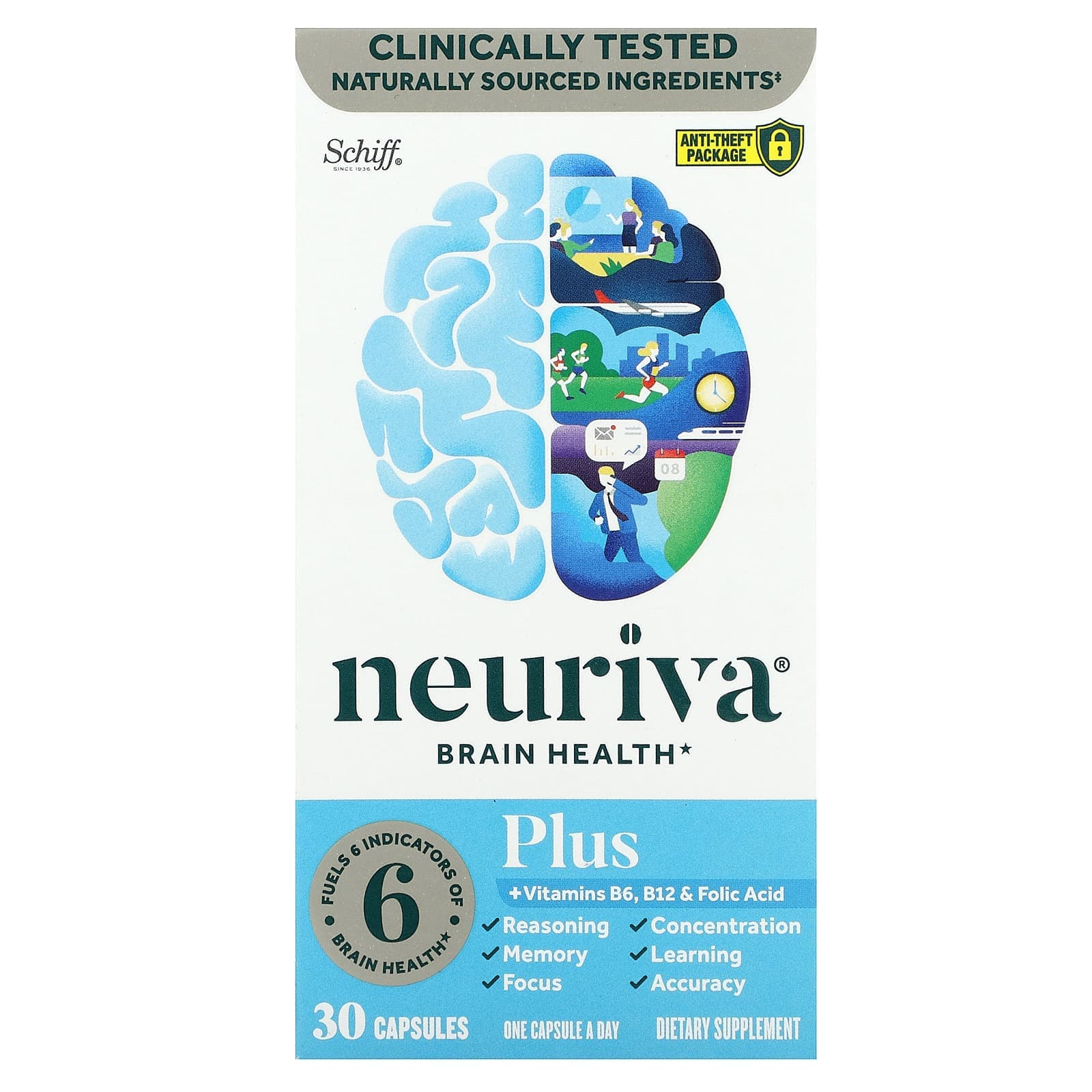 Schiff Neuriva Brain Health – 30 gélules de Schiff