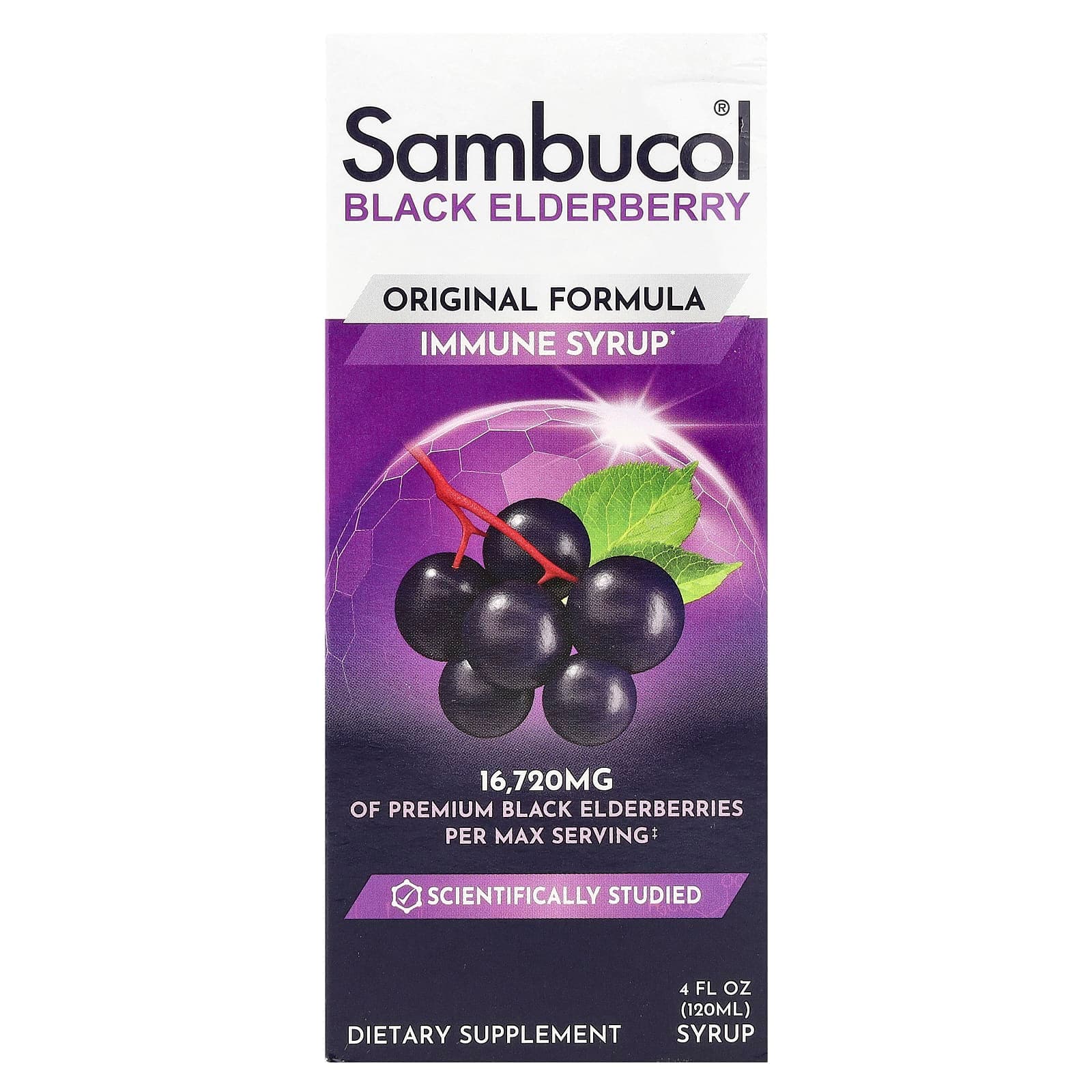 Sambucol Black Elderberry Immune Syrup, Original Formula – Black Elderberry Immune Syrup – 120 ml de Sambucol