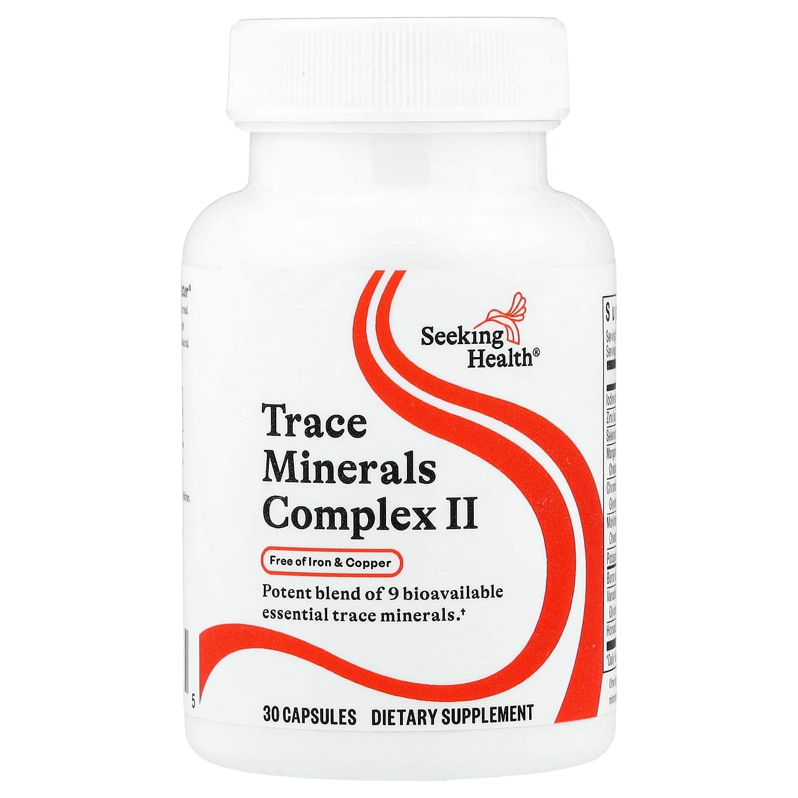 Seeking Health Trace Minerals Complex II – 30 gélules de Seeking Health