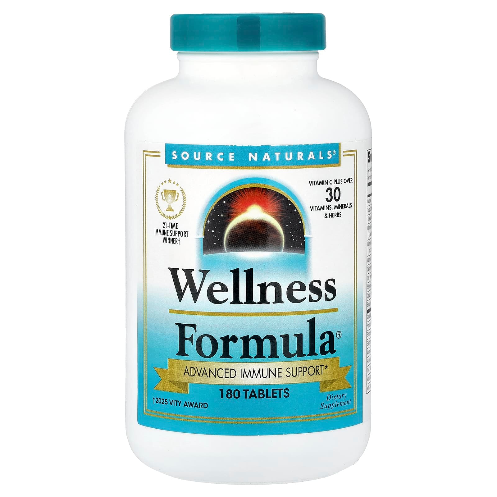 Source Naturals Wellness Formula, Advanced Immune Support – 180 comprimés de Source Naturals