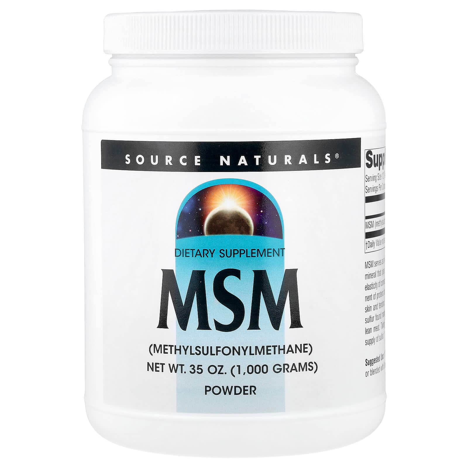 Source Naturals MSM Powder – 1000 g de Source Naturals