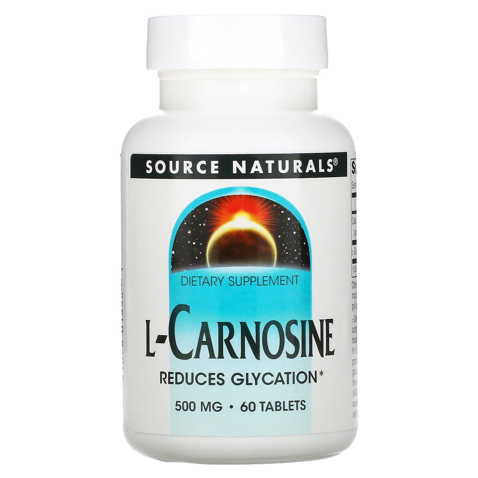 Source Naturals L-Carnosine – 60 comprimés de Source Naturals