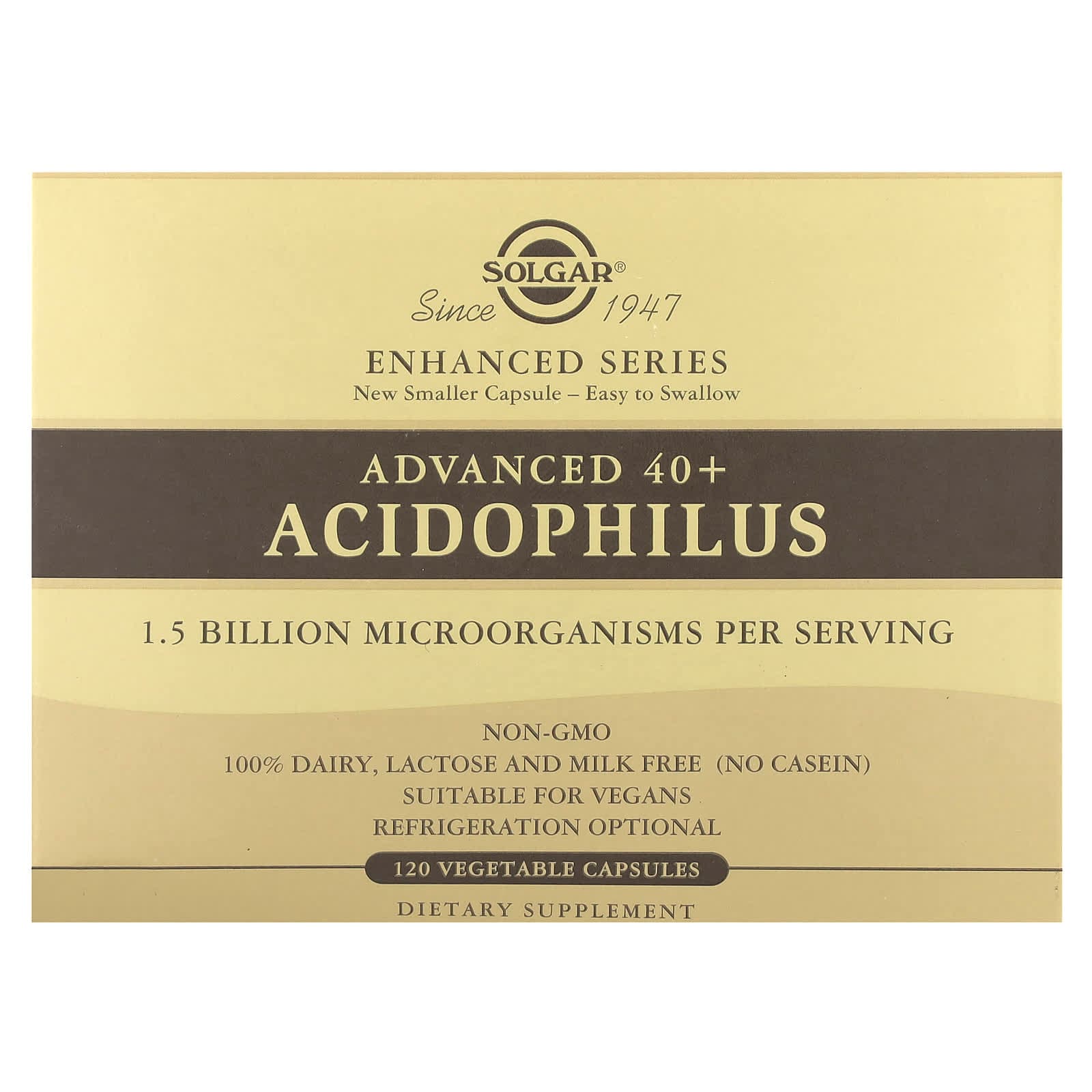 Solgar Advanced 40+ Acidophilus, 120 Vegetable Capsules de Solgar