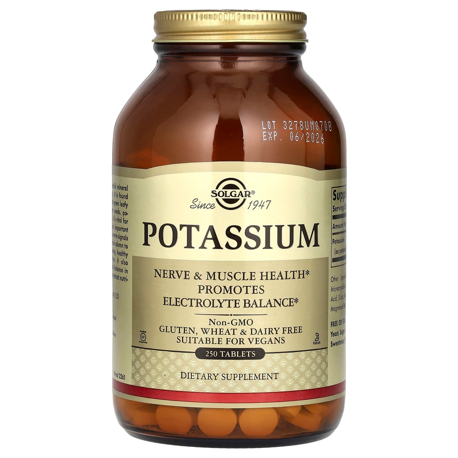 Solgar Potassium – 250 comprimés de Solgar