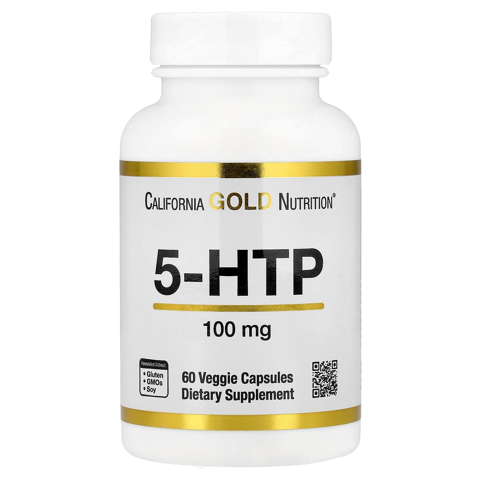 California Gold Nutrition 5-HTP – 60 gélules végétales de California Gold Nutrition