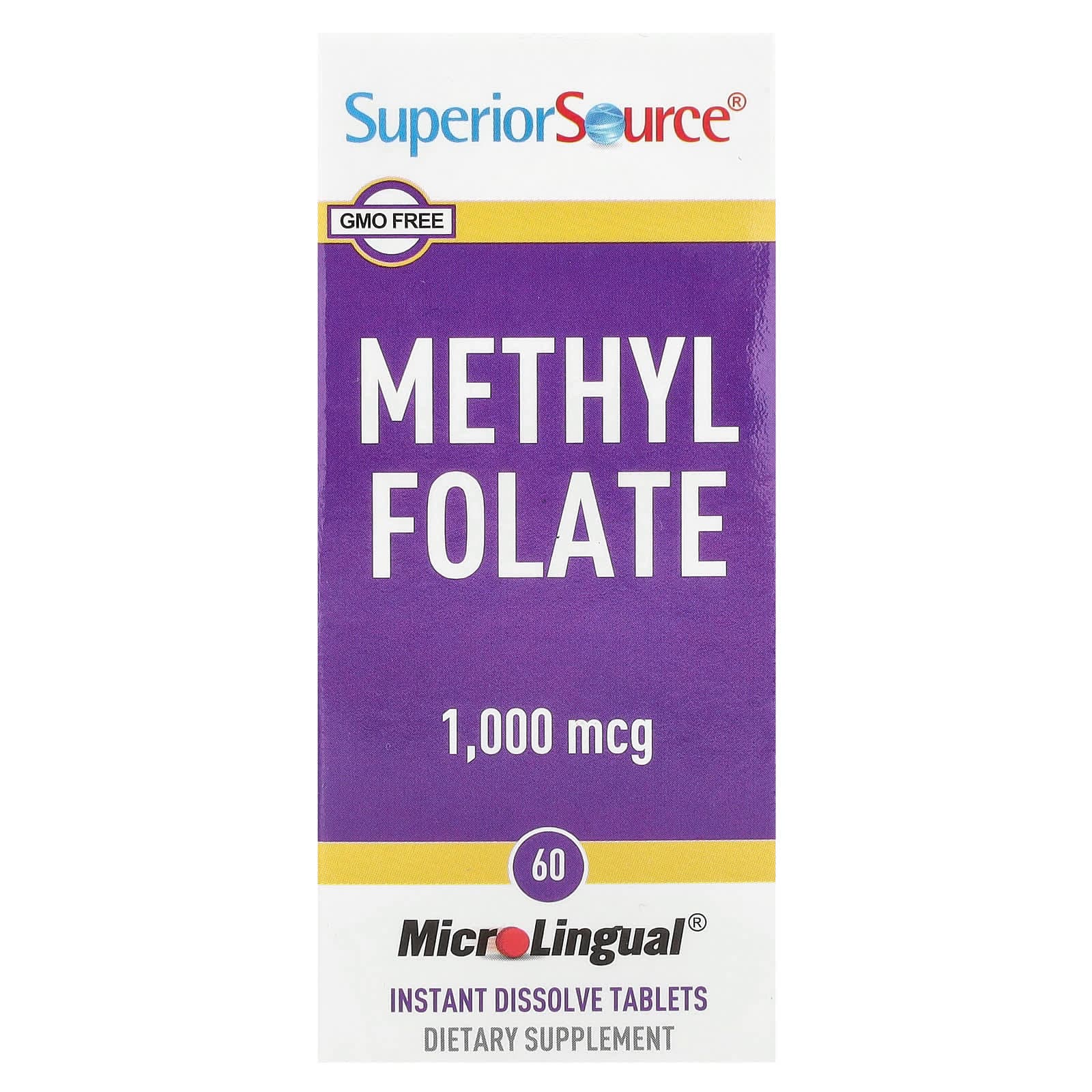 Superior Source Methyl Folate – 1000 µg de Superior Source