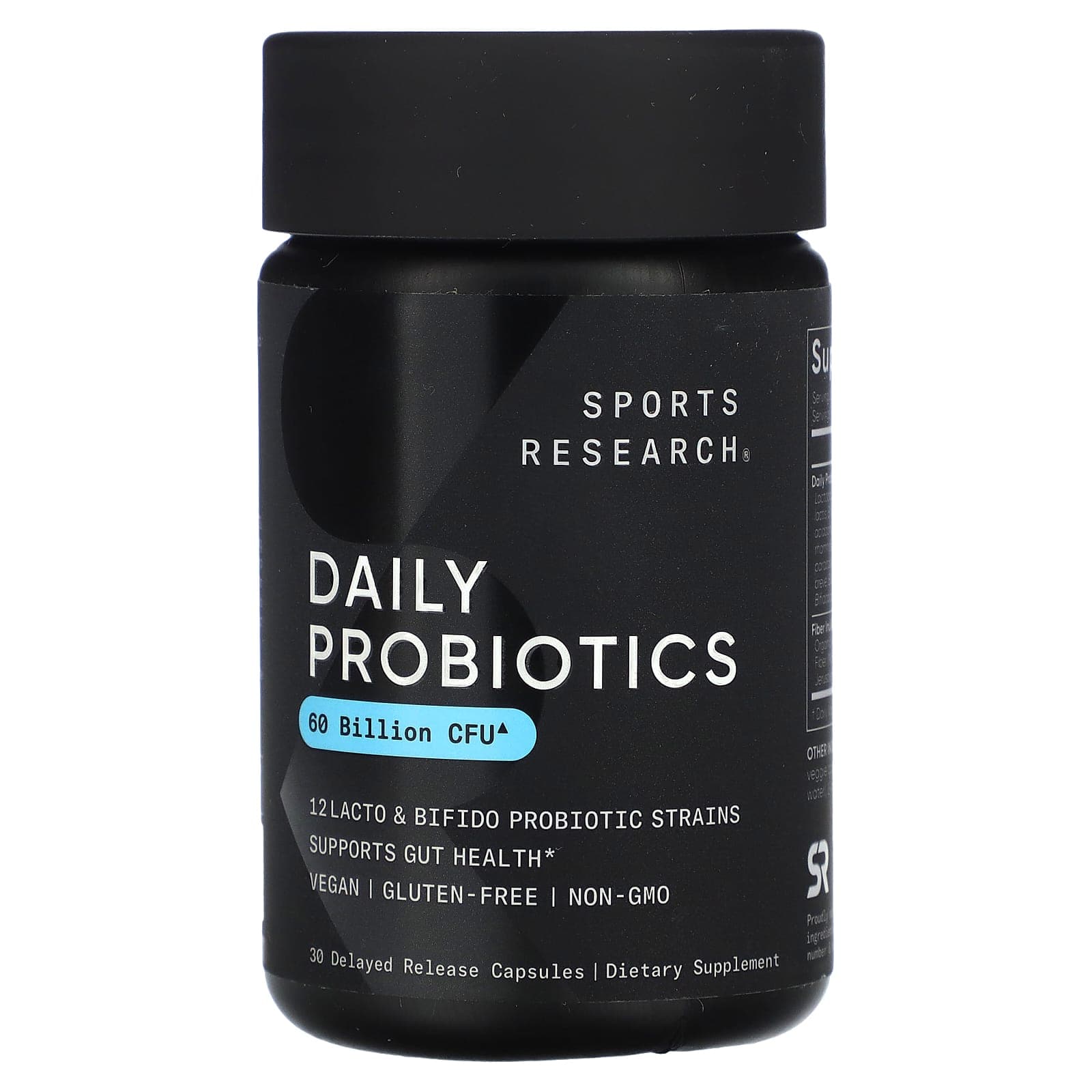 Sports Research Daily Probiotics, 60 Billion CFU, 30 Delayed Release Capsules de Sports Research