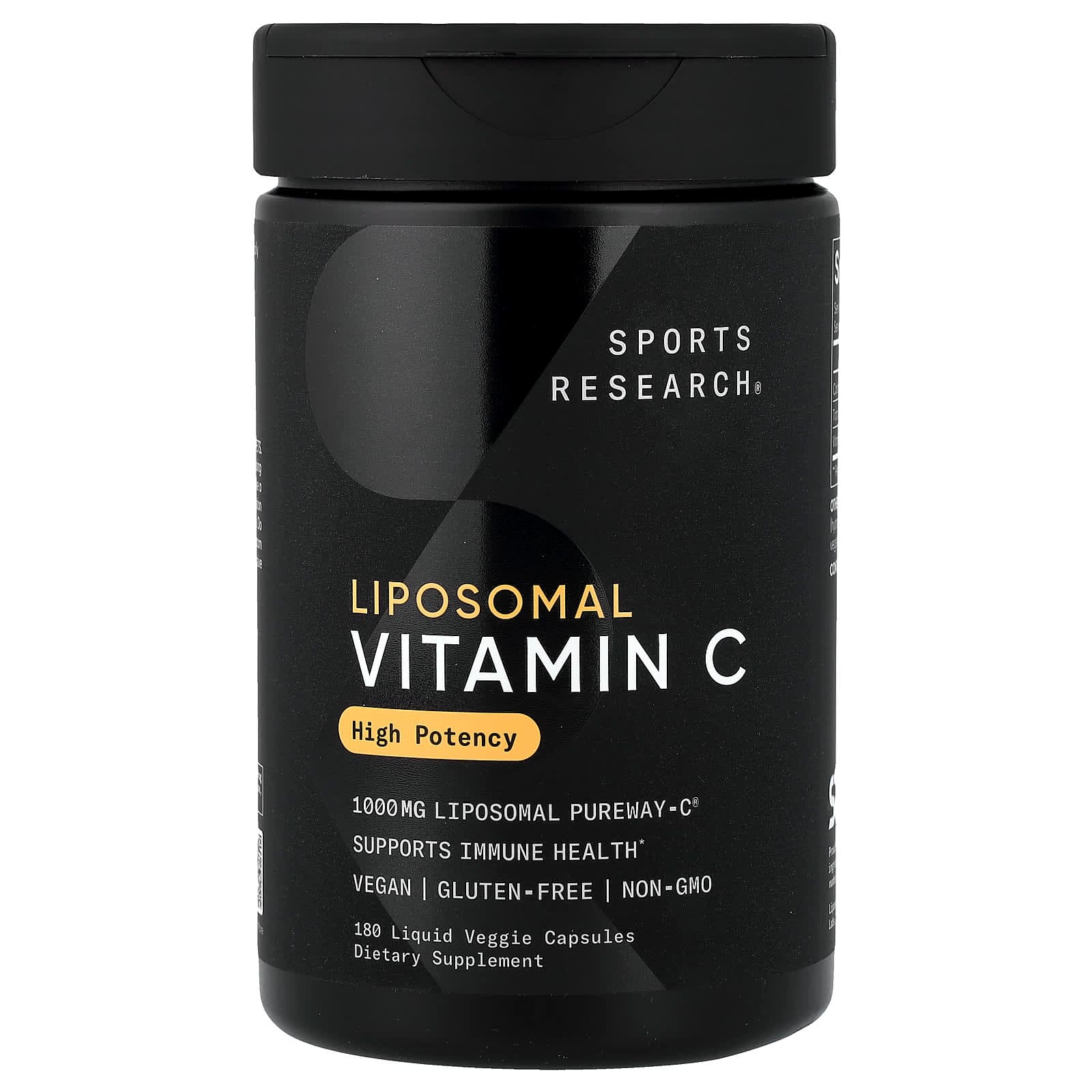 Sports Research Liposomal Vitamin C, 180 Liquid Veggie Capsules (333 mg per Capsule) de Sports Research