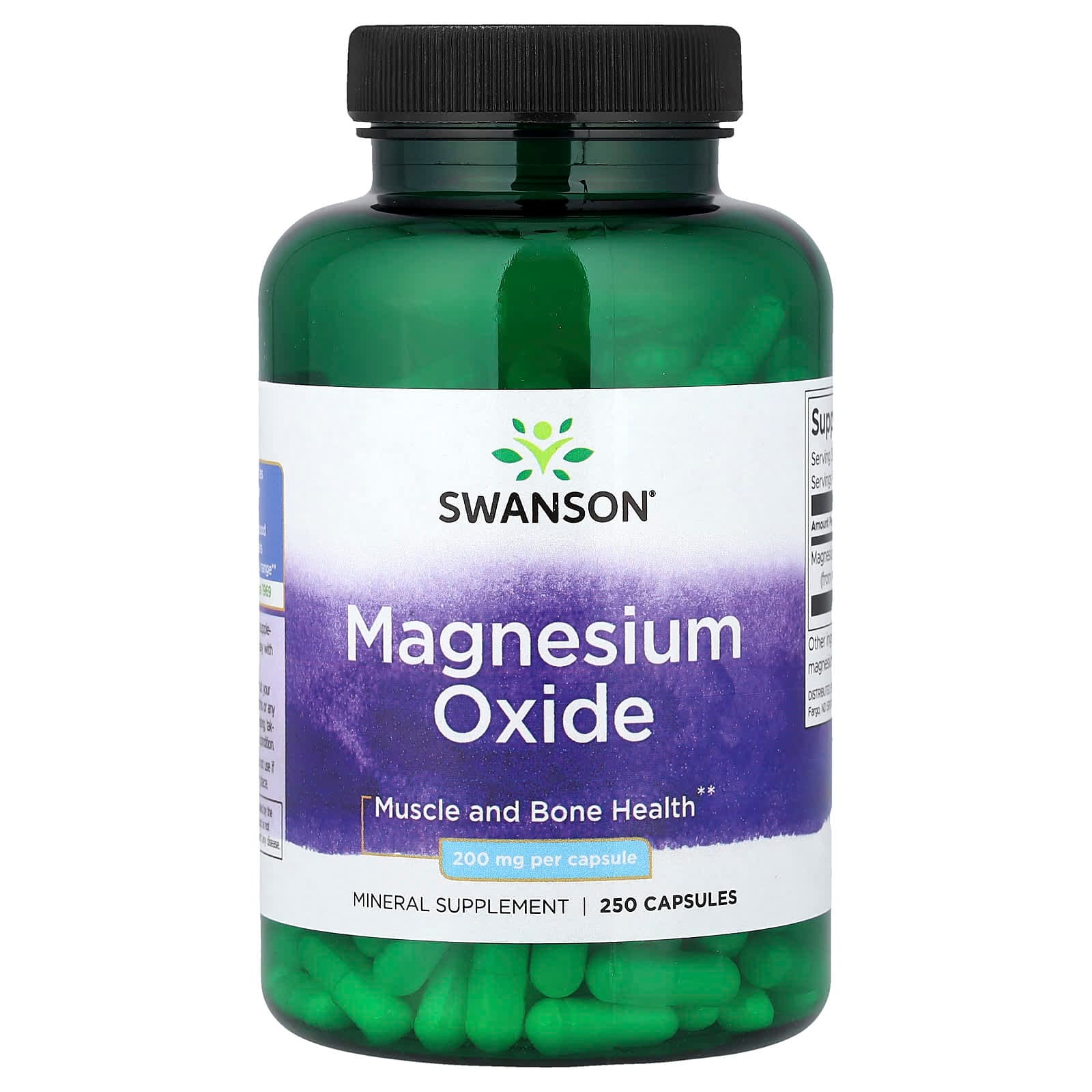 Swanson Vitamins Magnesium Oxide – 250 gélules de Swanson Vitamins