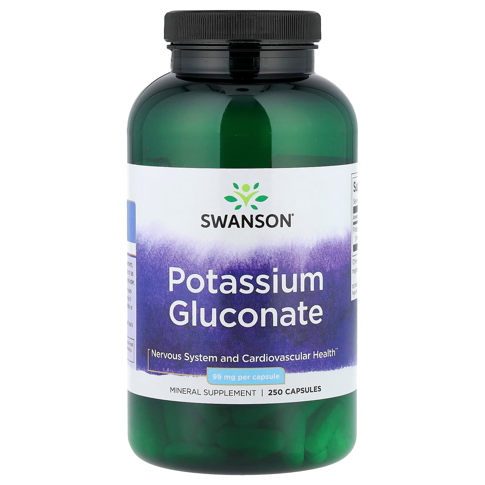 Swanson Vitamins Potassium Gluconate – 250 gélules de Swanson Vitamins