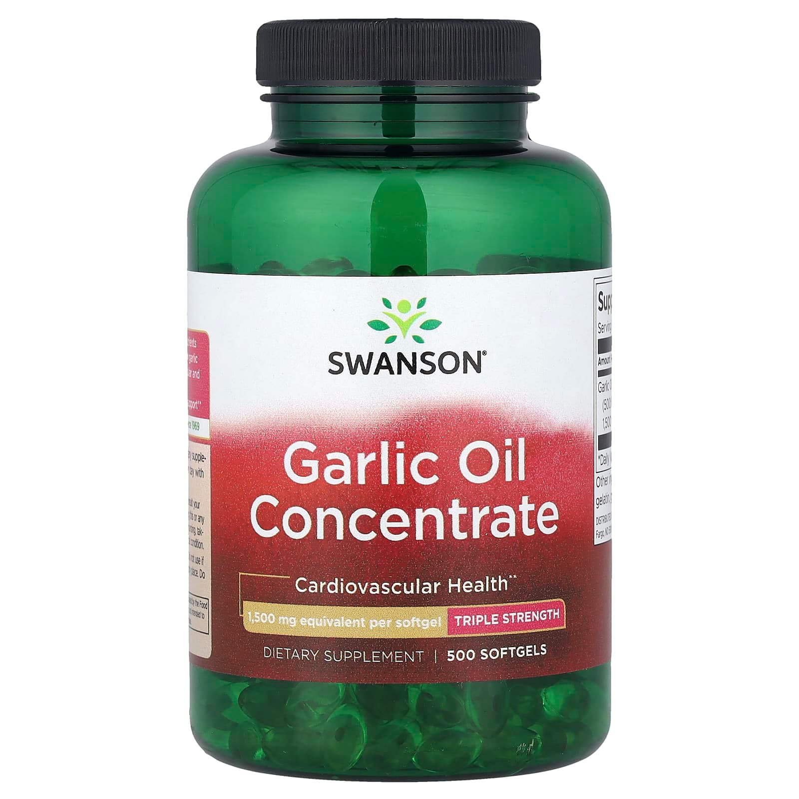 Swanson Vitamins Garlic Oil Concentrate, Triple Strength – 500 capsules molles de Swanson Vitamins