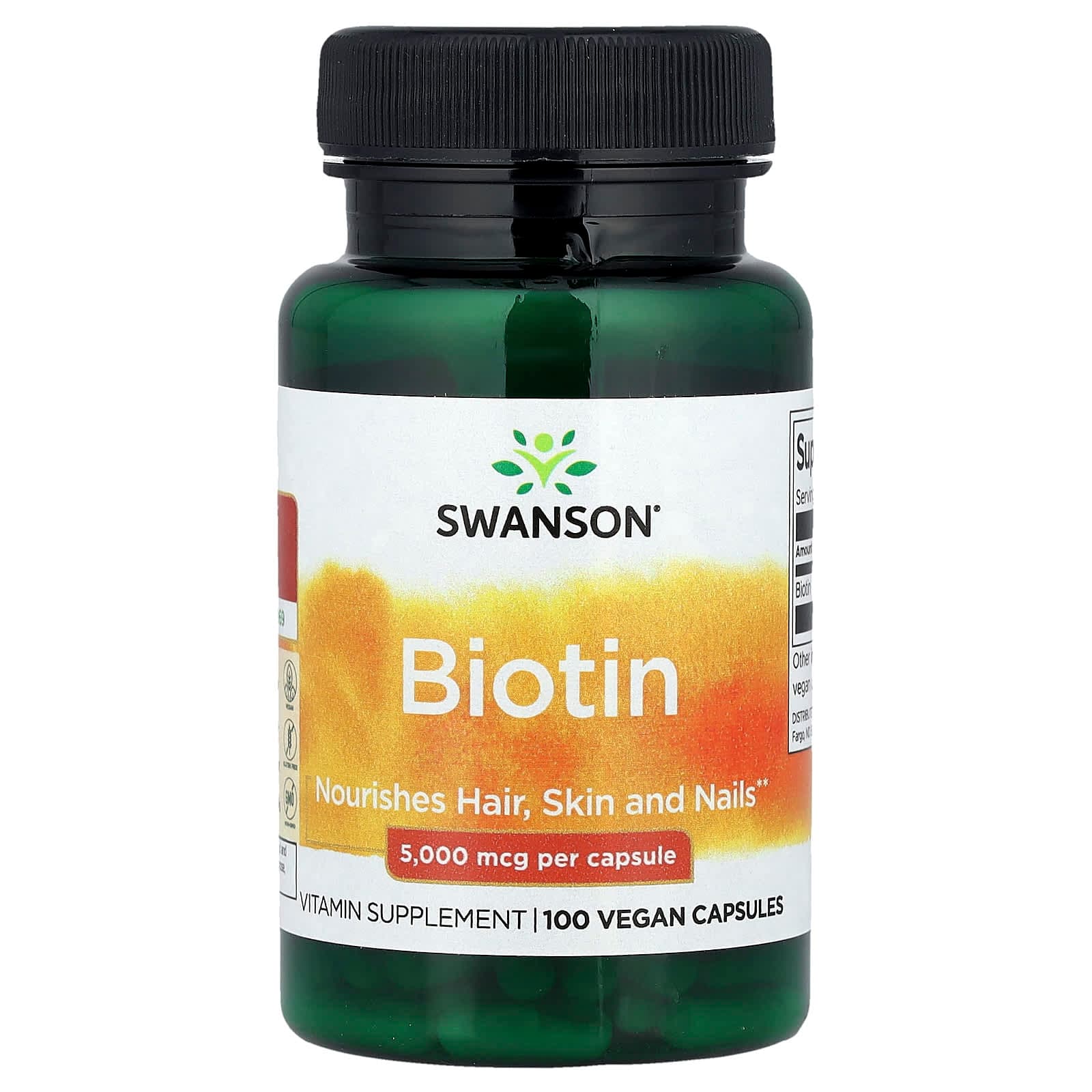 Swanson Vitamins Biotin – 100 gélules véganes de Swanson Vitamins