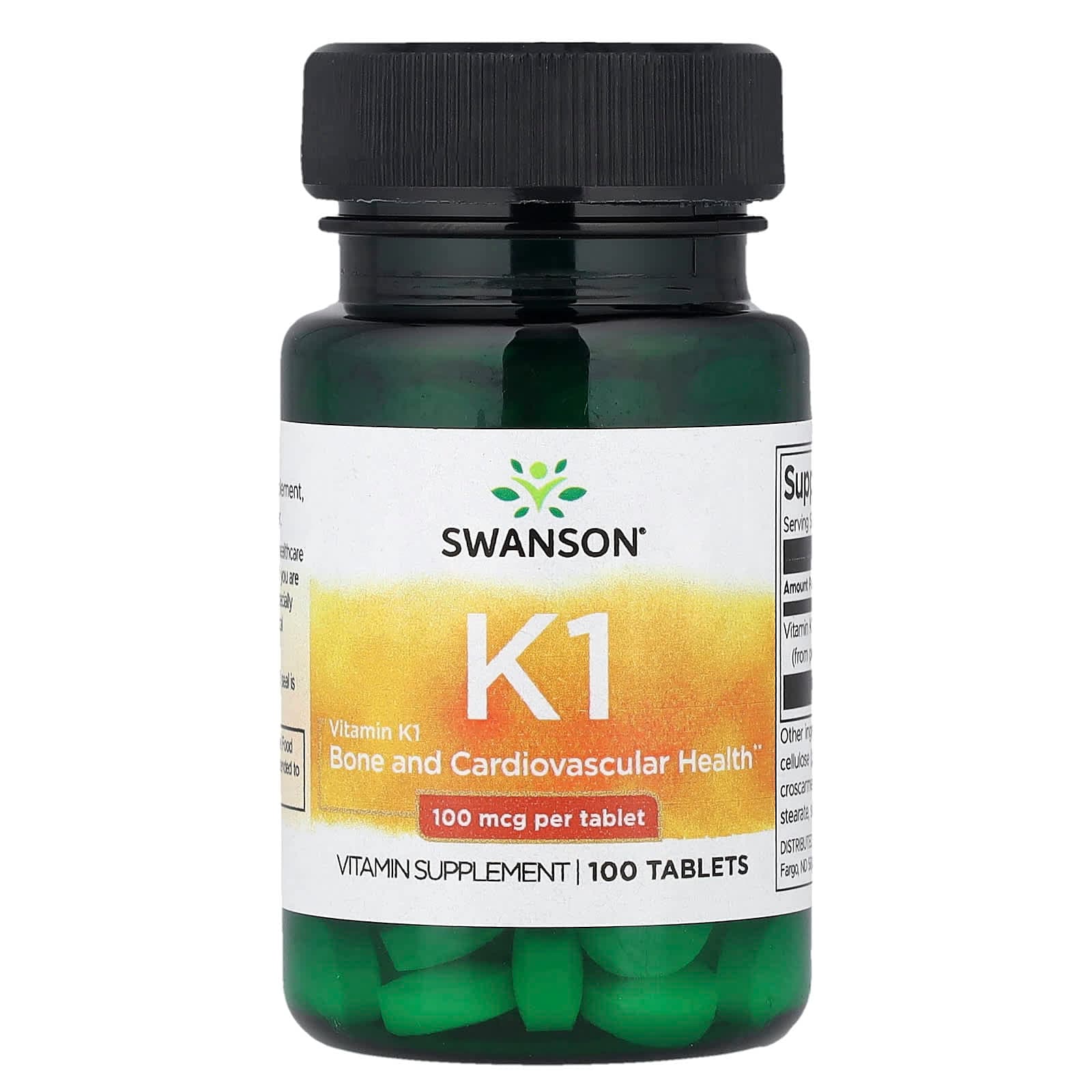 Swanson Vitamins Vitamin K1 – 100 comprimés de Swanson Vitamins