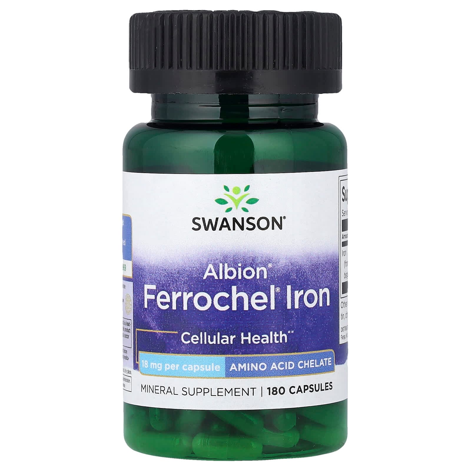 Swanson Vitamins Albion, Ferrochel Iron – 180 gélules de Swanson Vitamins