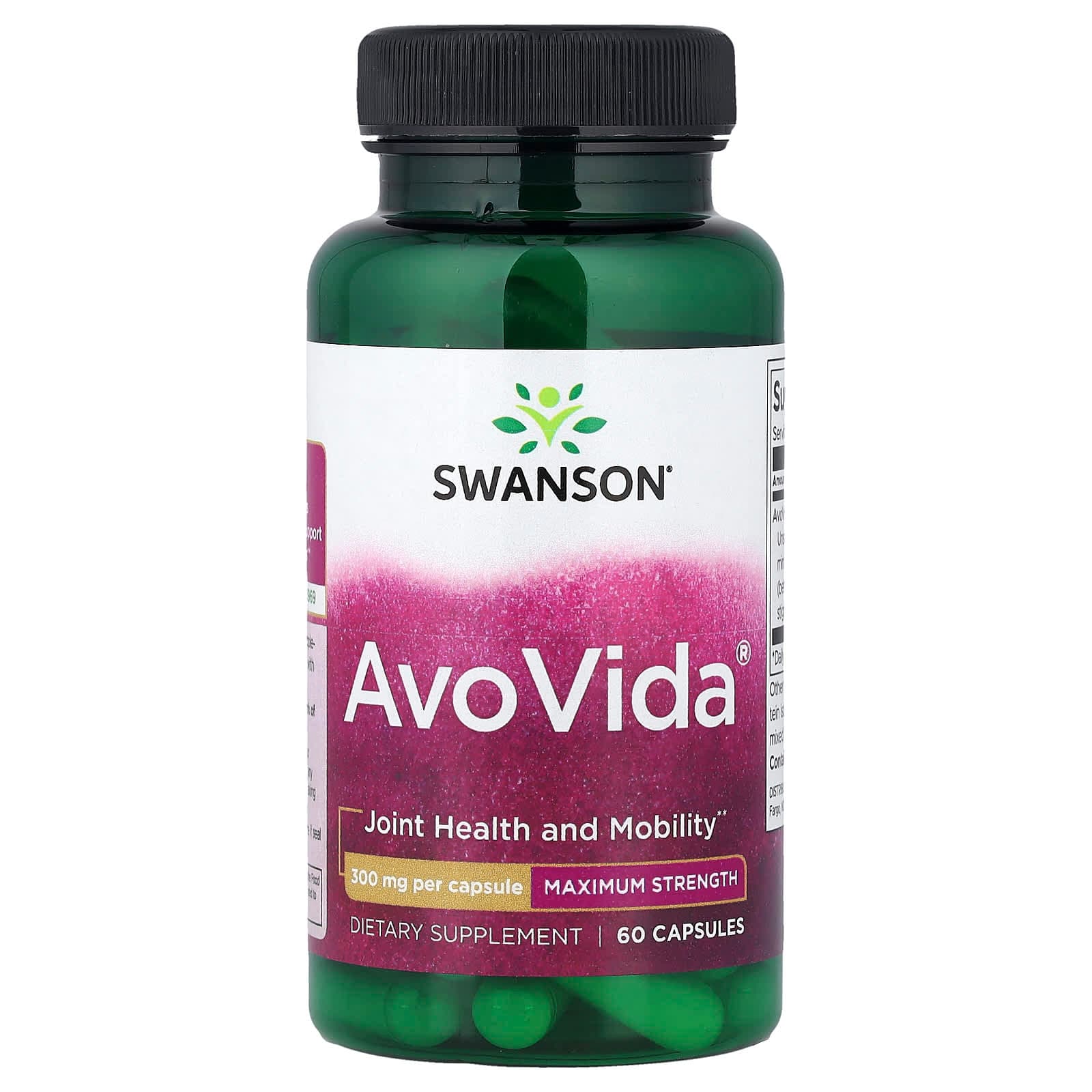 Swanson Vitamins AvoVida, Maximum Strength – 60 gélules de Swanson Vitamins