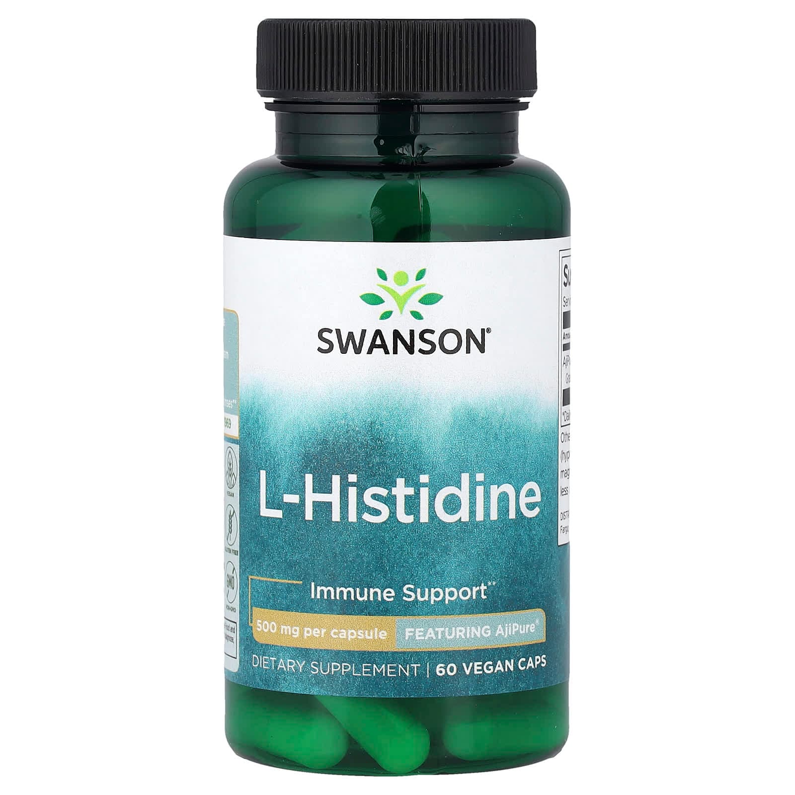 Swanson Vitamins L-Histidine – 60 gélules véganes de Swanson Vitamins