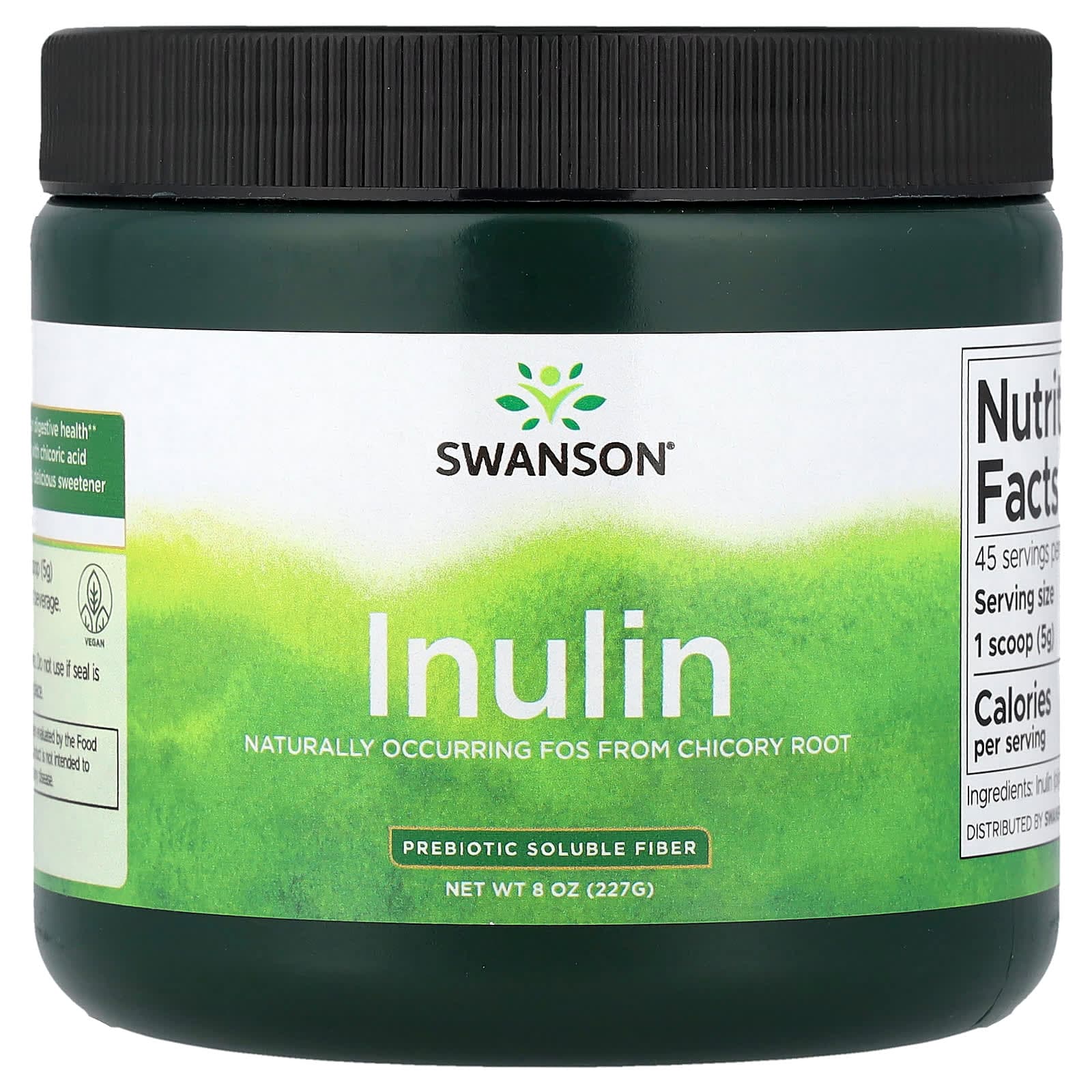 Swanson Vitamins Inulin, Prebiotic Soluble Fiber – 227 g de Swanson Vitamins