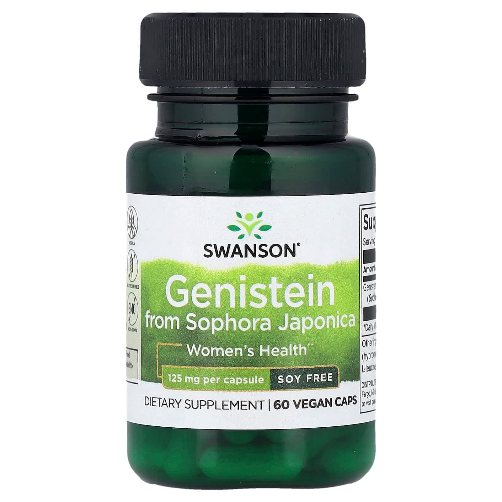 Swanson Vitamins Genistein from Sophora Japonica – 60 gélules véganes de Swanson Vitamins