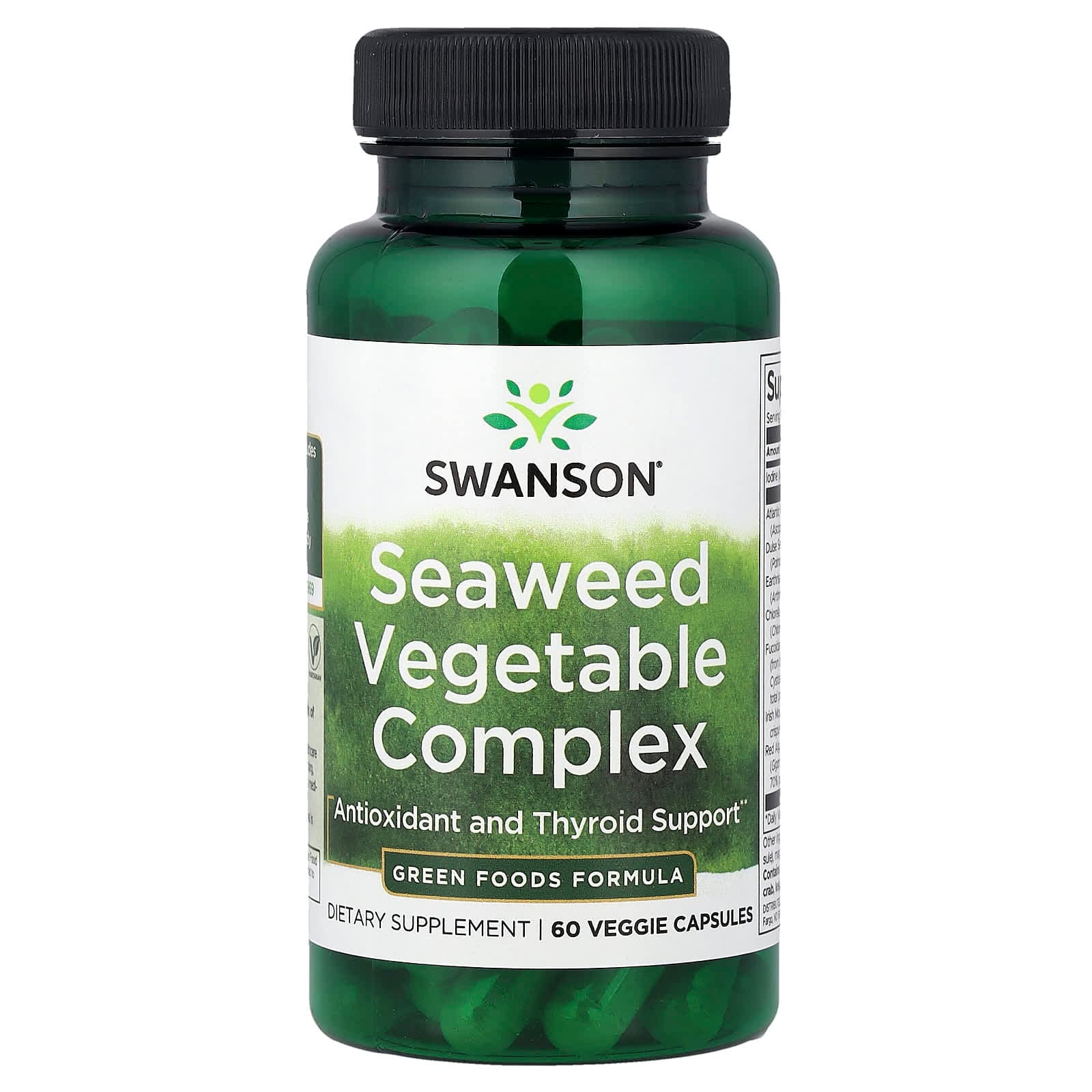 Swanson Vitamins Seaweed Vegetable Complex – 60 gélules végétales de Swanson Vitamins
