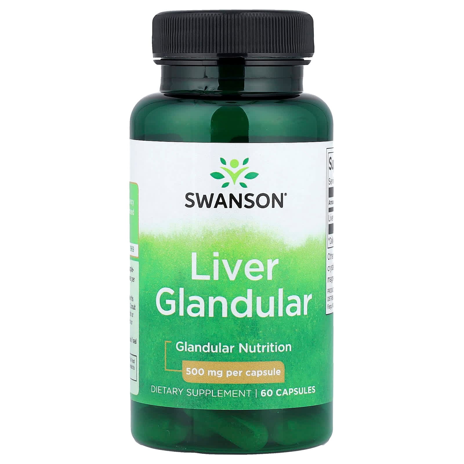 Swanson Vitamins Liver Glandular – 60 gélules de Swanson Vitamins