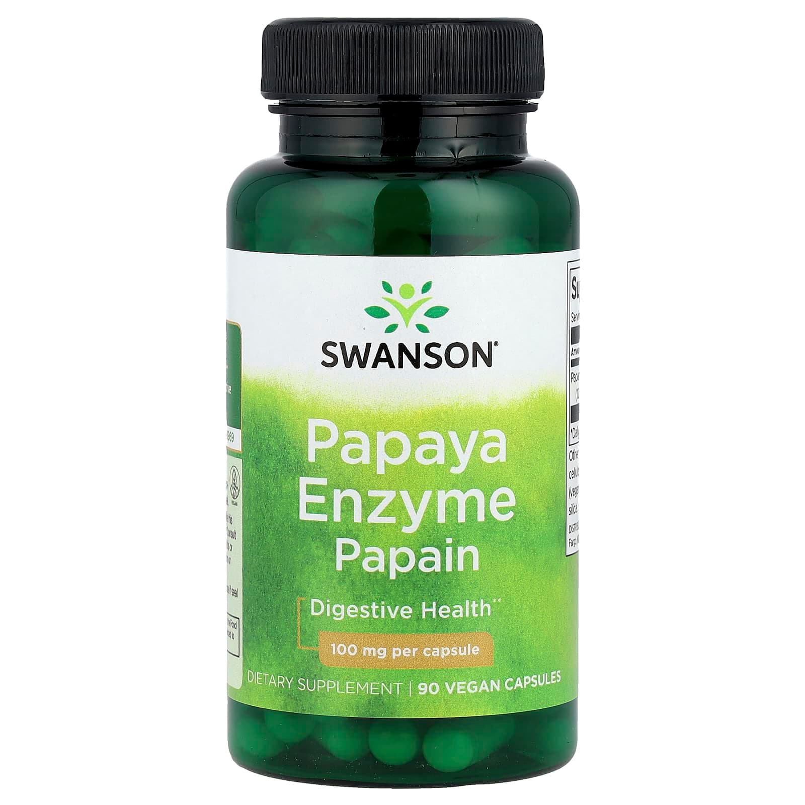 Swanson Vitamins Papaya Enzyme Papain – 90 gélules véganes de Swanson Vitamins