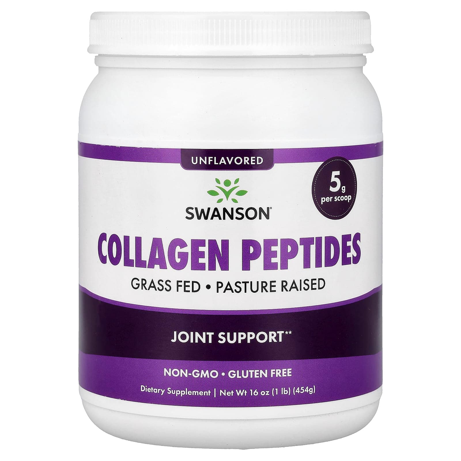 Swanson Vitamins Collagen Peptides – Sans arôme – 454 g de Swanson Vitamins