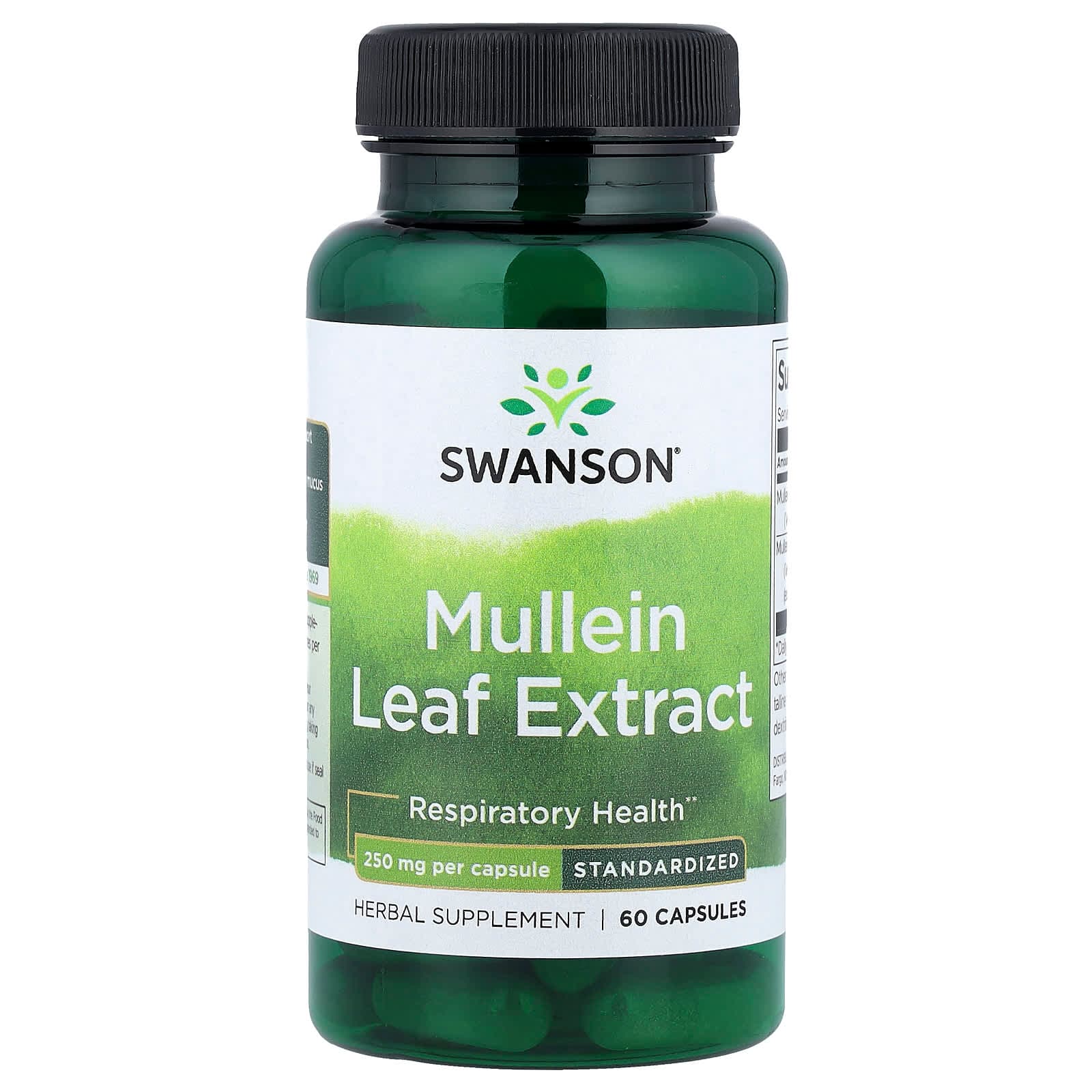Swanson Vitamins Mullein Leaf Extract, Standardized – 60 gélules de Swanson Vitamins
