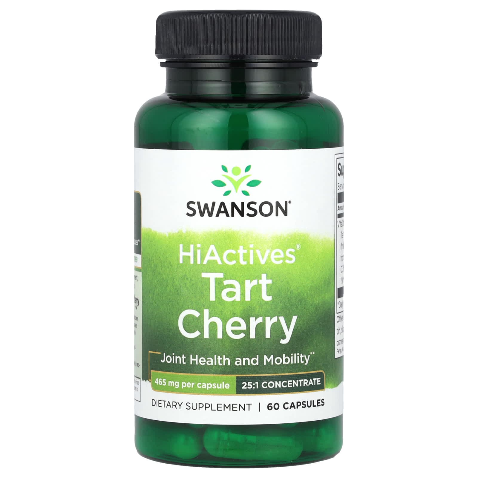 Swanson Vitamins HiActives Tart Cherry – HiActives Tart Cherry – 60 gélules de Swanson Vitamins