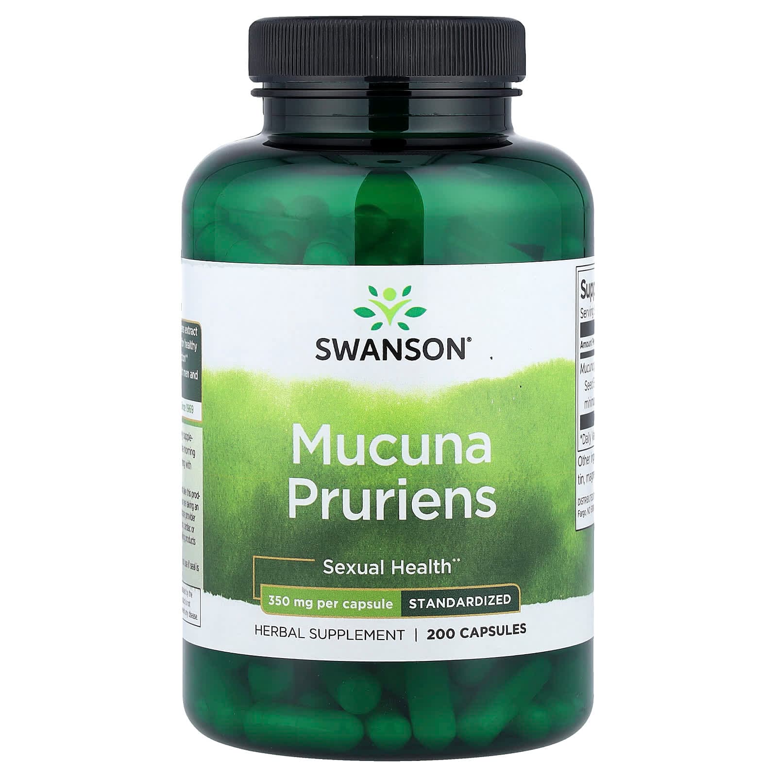 Swanson Vitamins Mucuna Pruriens, Standardized – 200 gélules de Swanson Vitamins