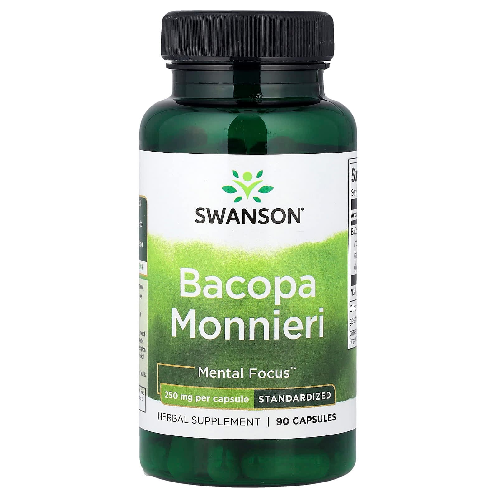 Swanson Vitamins Bacopa Monnieri – 90 gélules de Swanson Vitamins