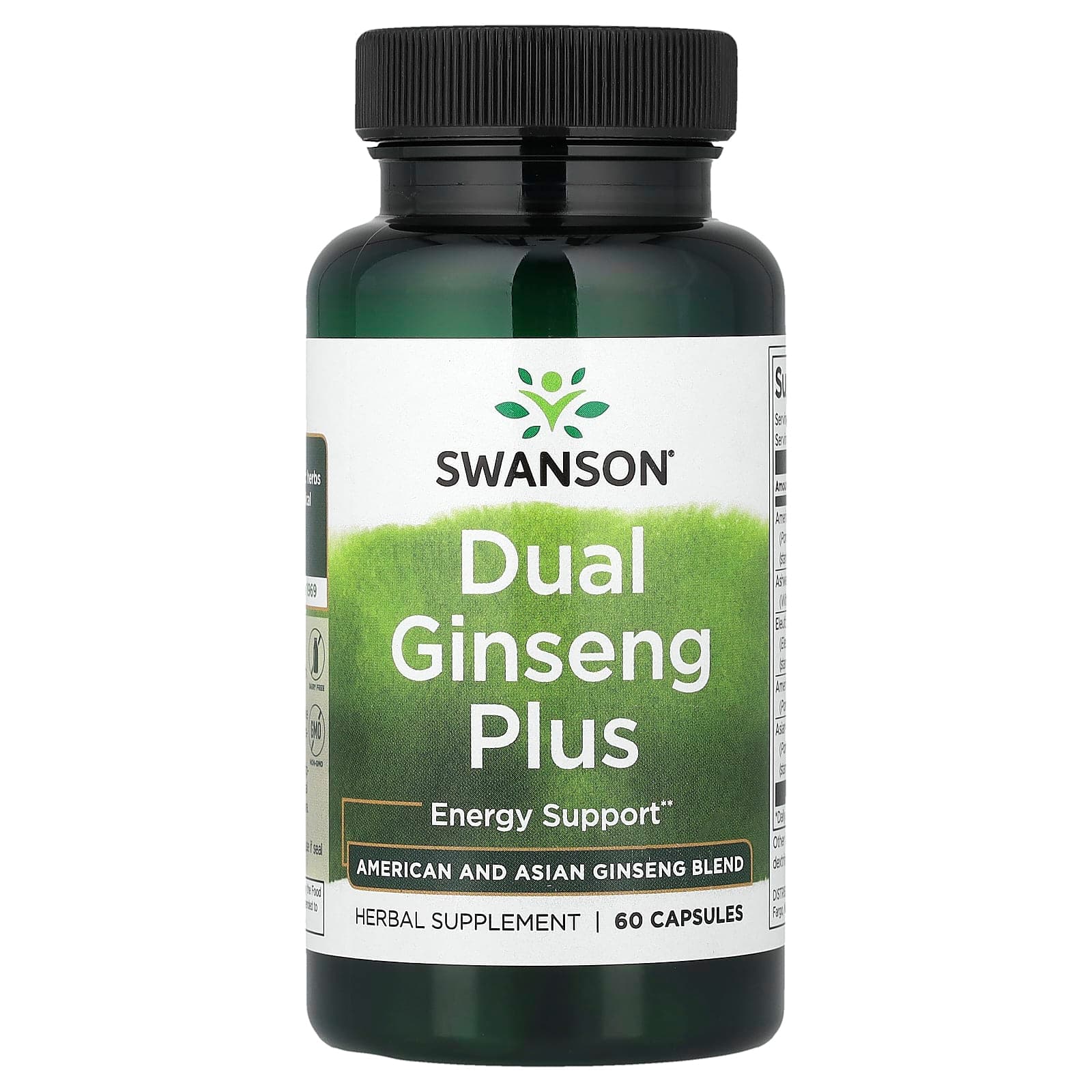 Swanson Vitamins Dual Ginseng Plus – 60 gélules de Swanson Vitamins