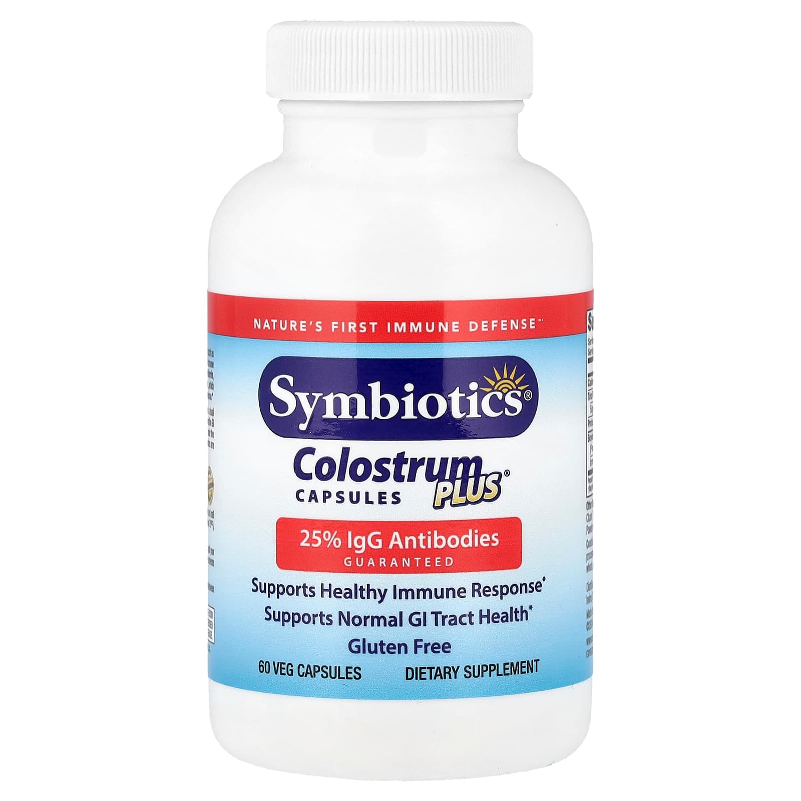 Symbiotics Colostrum Plus – 60 gélules végétales de Symbiotics