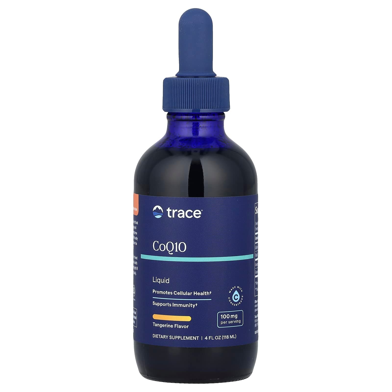 Trace Liquid CoQ10, Tangerine – 118 ml de Trace