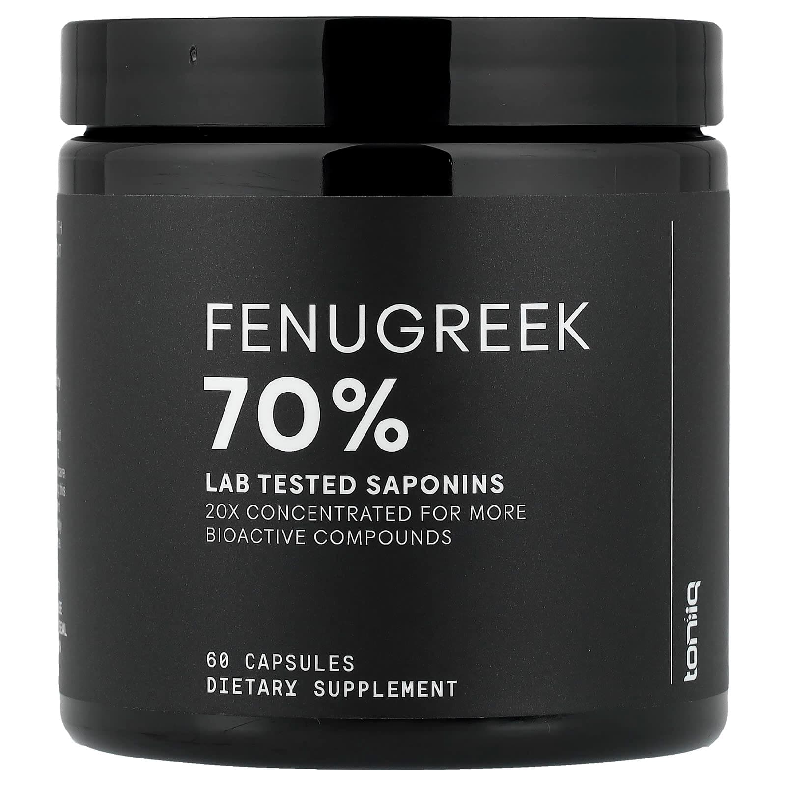 Toniiq Fenugreek 70% – 60 gélules de Toniiq