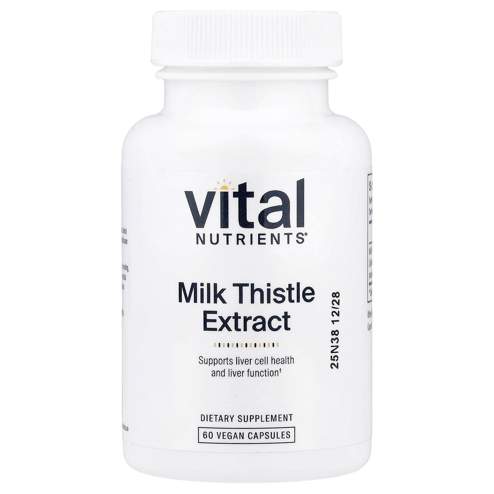 Vital Nutrients Milk Thistle Extract – 60 gélules véganes de Vital Nutrients
