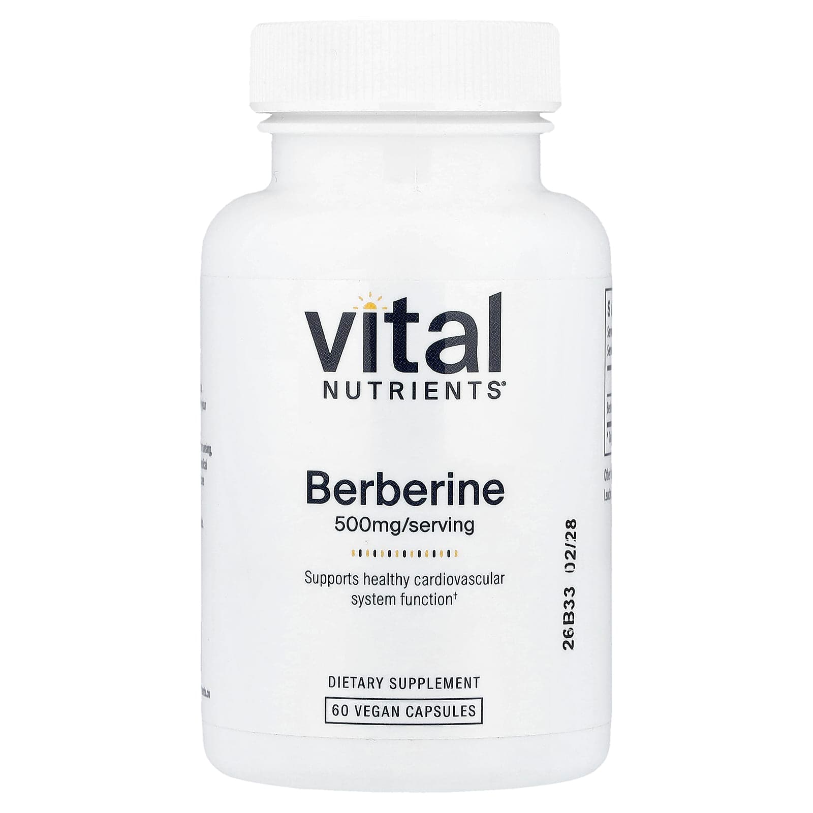 Vital Nutrients Berberine – 60 gélules véganes de Vital Nutrients