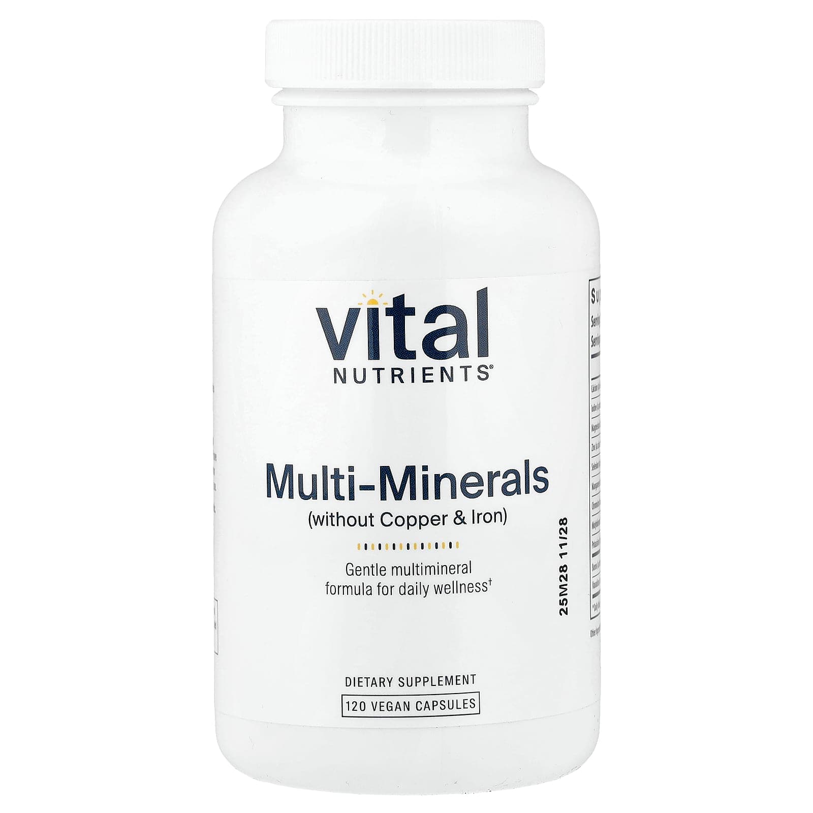 Vital Nutrients Multi-Minerals – 120 gélules véganes de Vital Nutrients