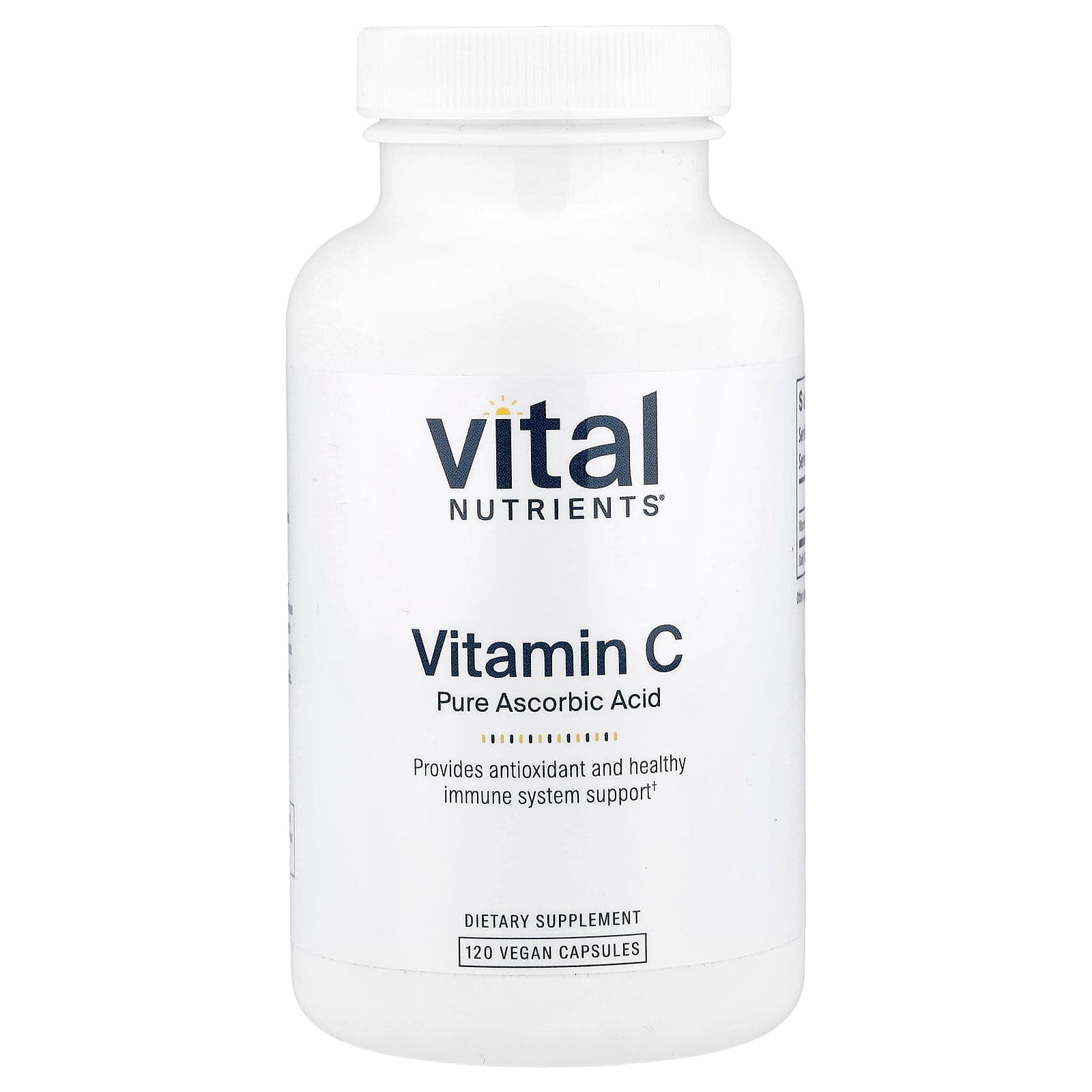 Vital Nutrients Vitamin C – 120 gélules véganes de Vital Nutrients