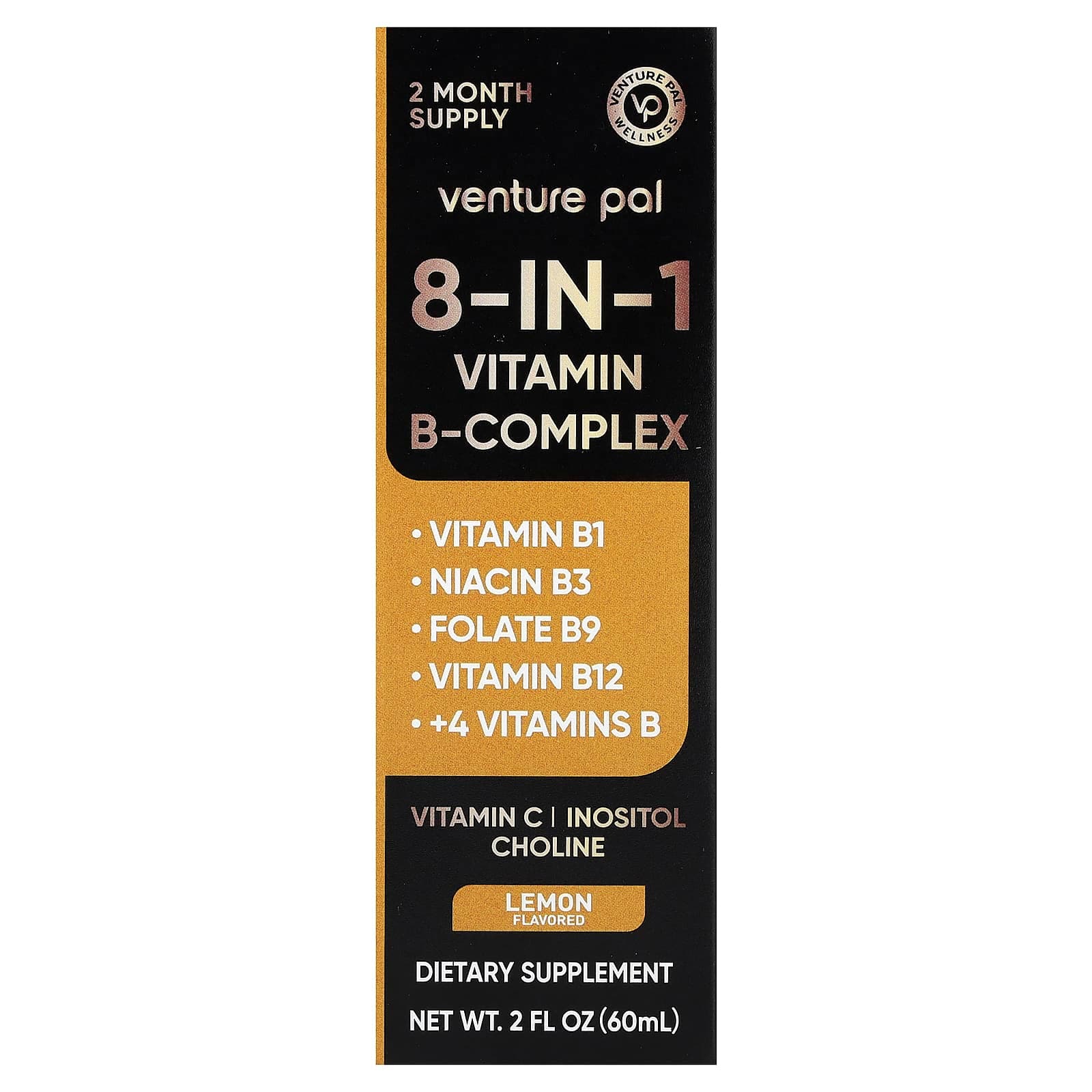 Venture Pal 8-in-1 Vitamin B Complex – Lemon – 60 ml de Venture Pal