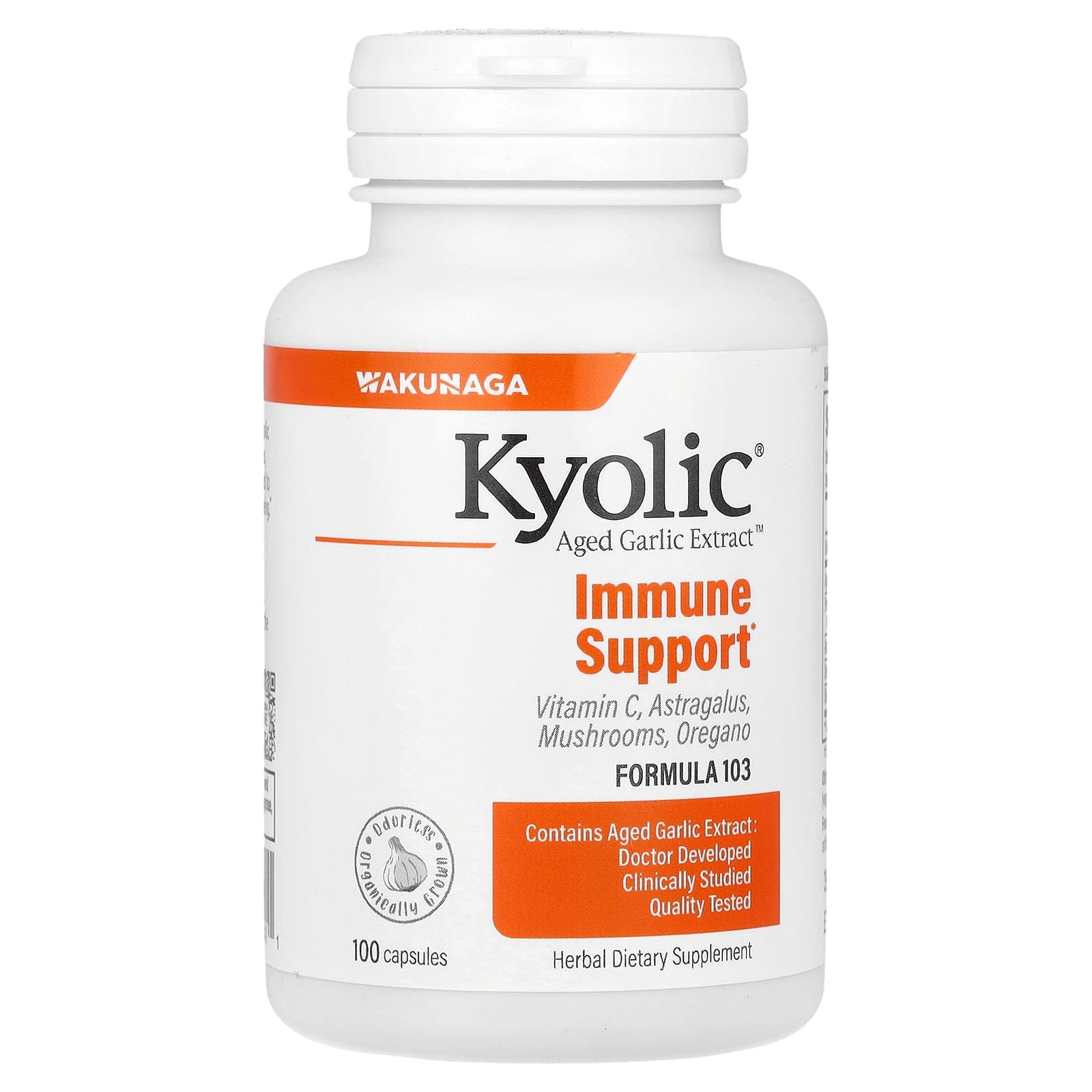 Kyolic Aged Garlic Extract, Immune Support – 100 gélules de Kyolic