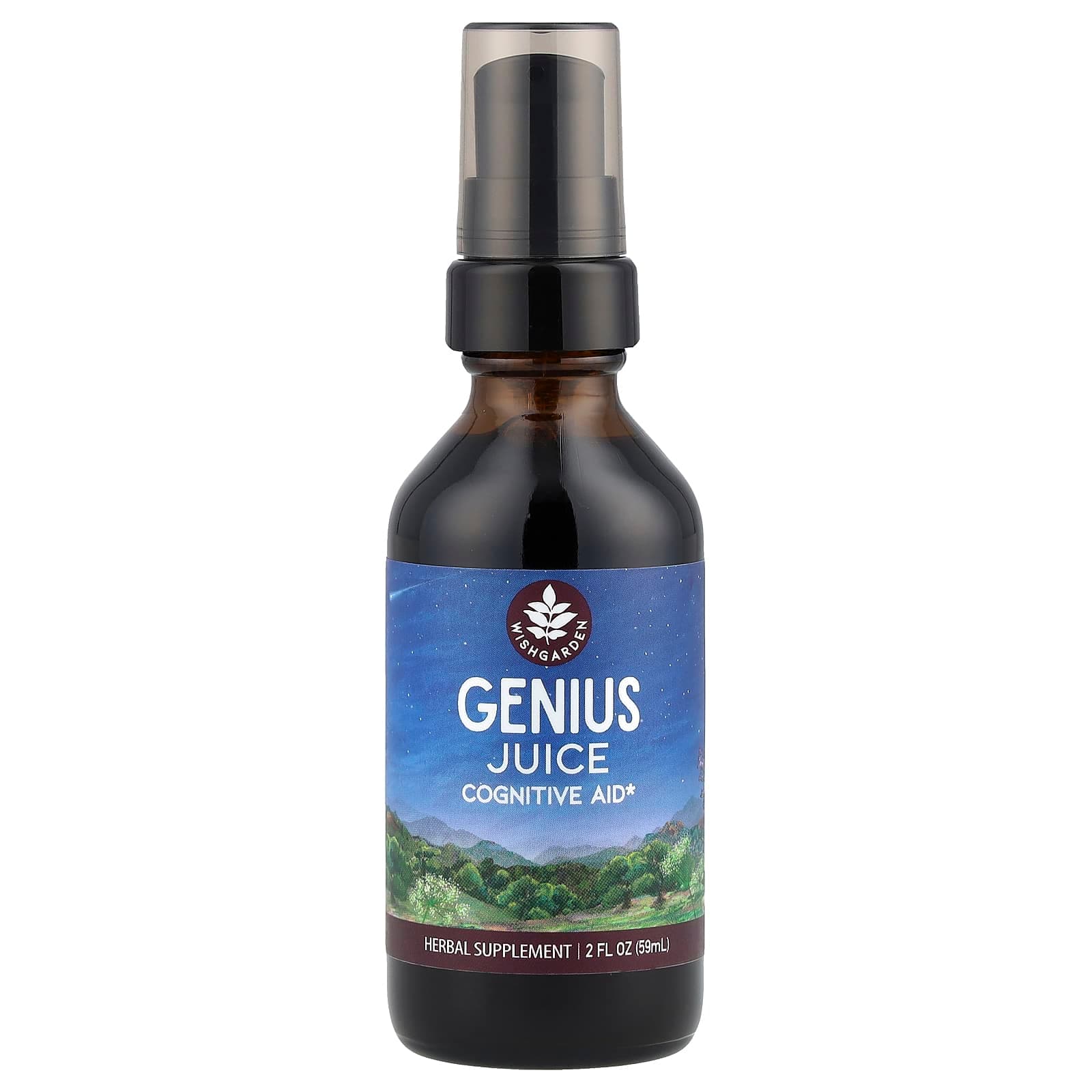 WishGarden Herbs Genius Juice, Cognitive Aid – 59 ml de WishGarden Herbs