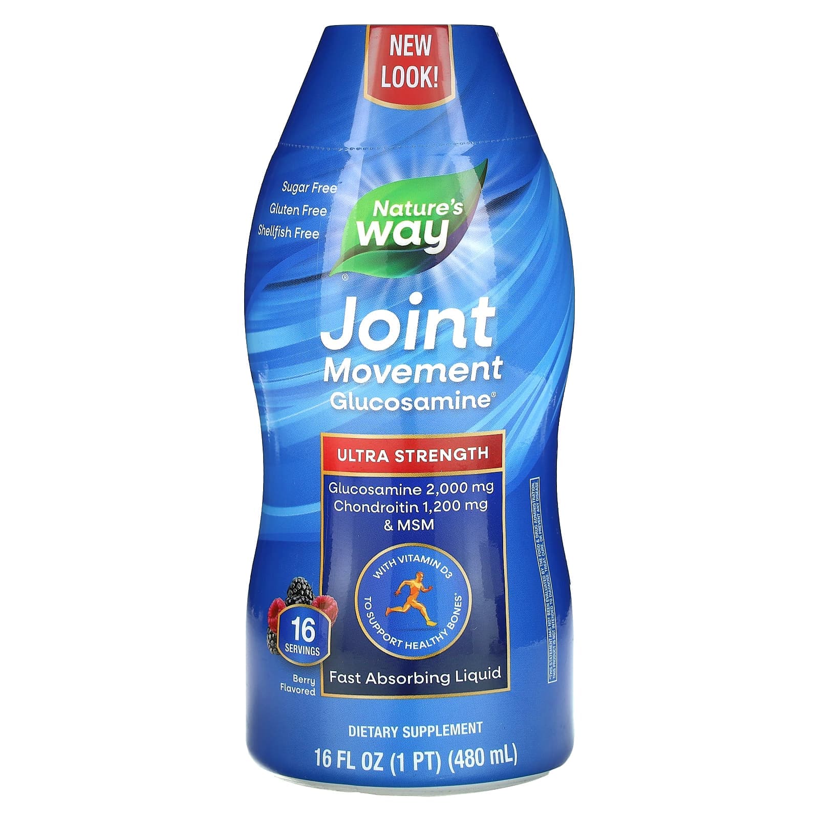 Nature's Way Joint Movement Glucosamine, Ultra Strength – Berry – 480 ml de Nature's Way