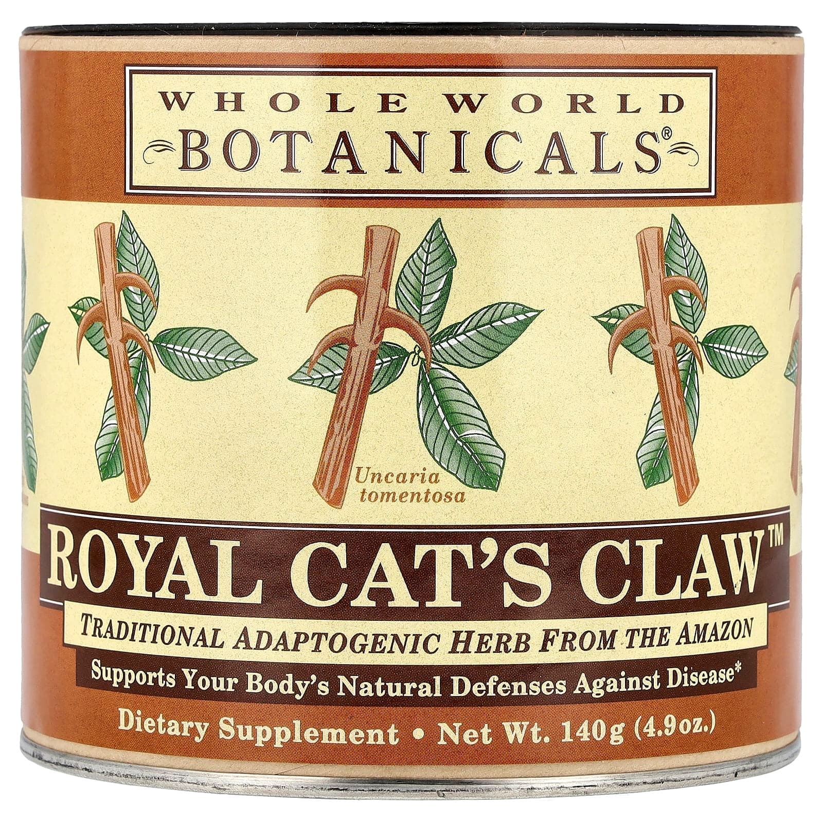 Whole World Botanicals Royal Cat's Claw – 140 g de Whole World Botanicals