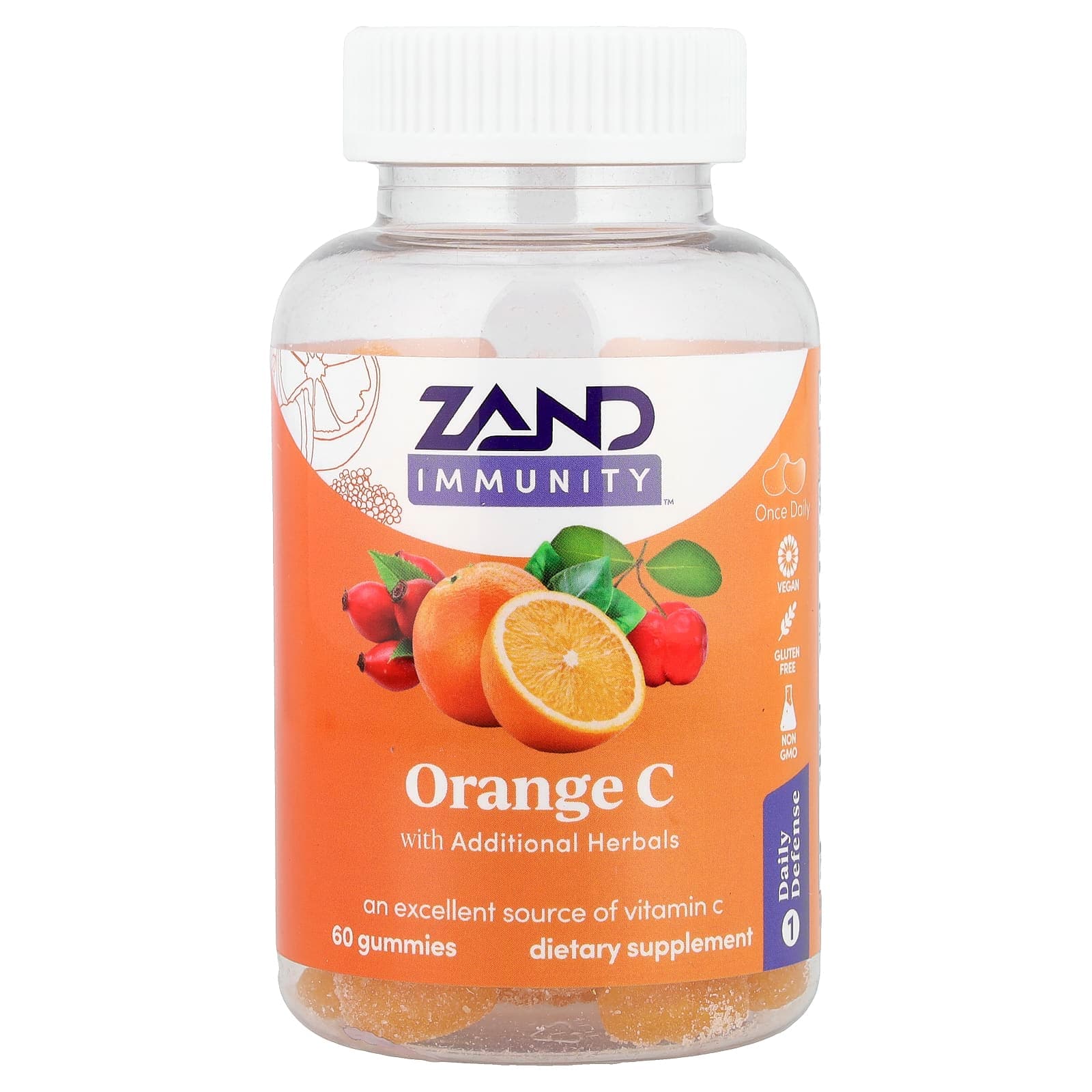 Zand Immunity – Orange C Gummies – 60 gommes de Zand