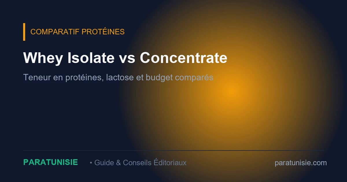Comparatif de deux shakers de whey isolate et whey concentrate