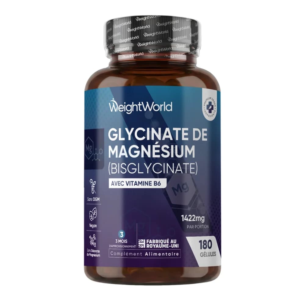Magnesium Bisglycinate + Vitamine B6, 1422mg - weightworld de weightworld