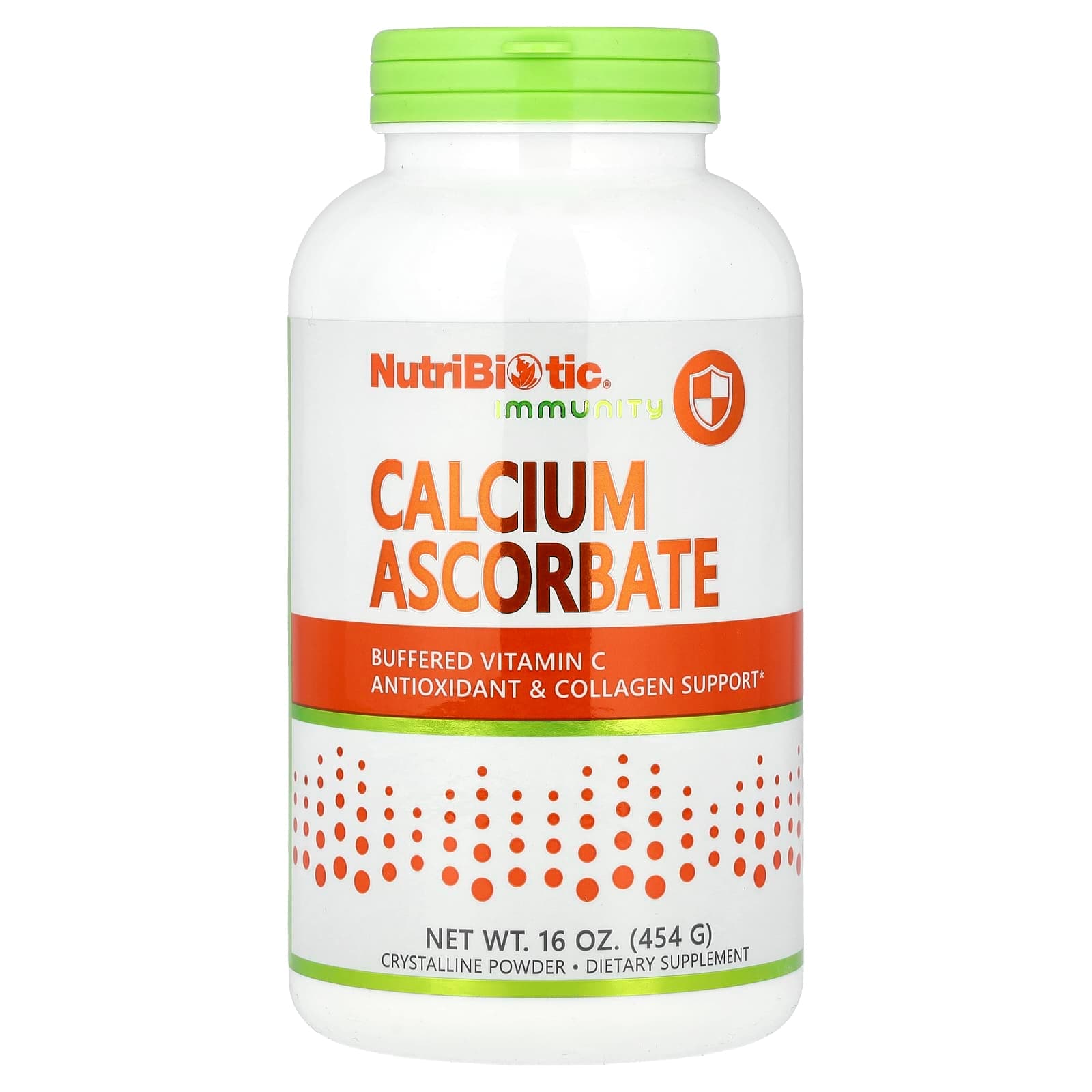 NutriBiotic Immunity, Calcium Ascorbate – 454 g de NutriBiotic