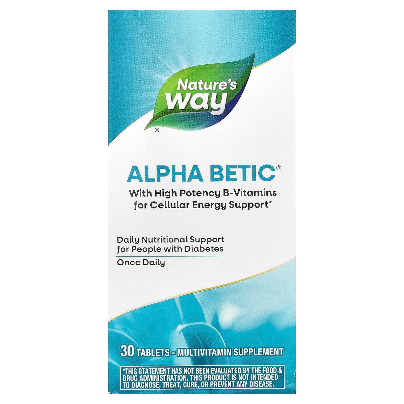 Nature's Way Alpha Betic Multivitamin – 30 comprimés de Nature's Way