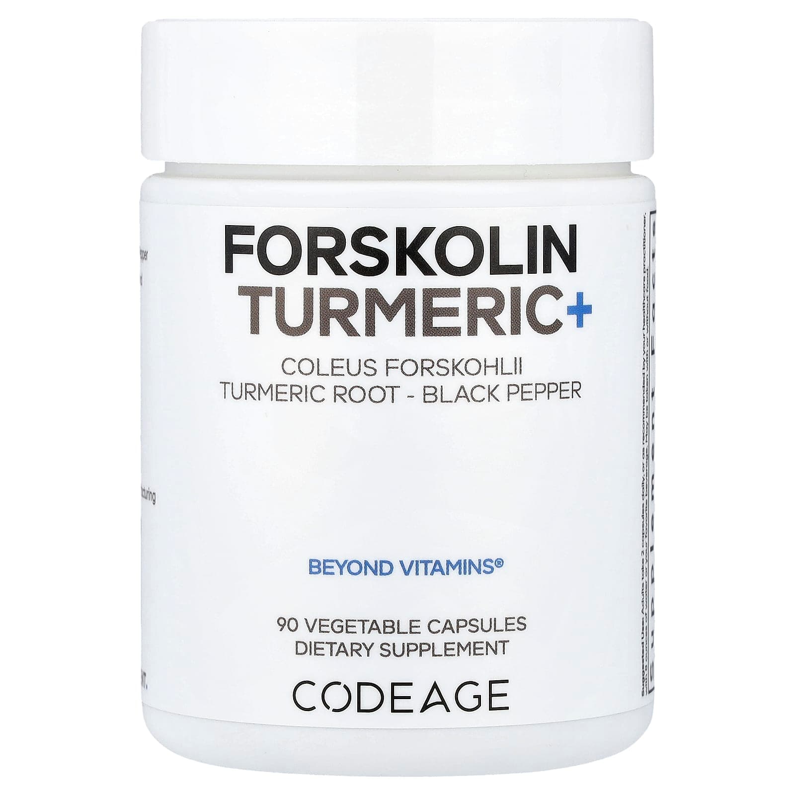 Codeage Forskolin Turmeric+, 90 Vegetable Capsules de Codeage